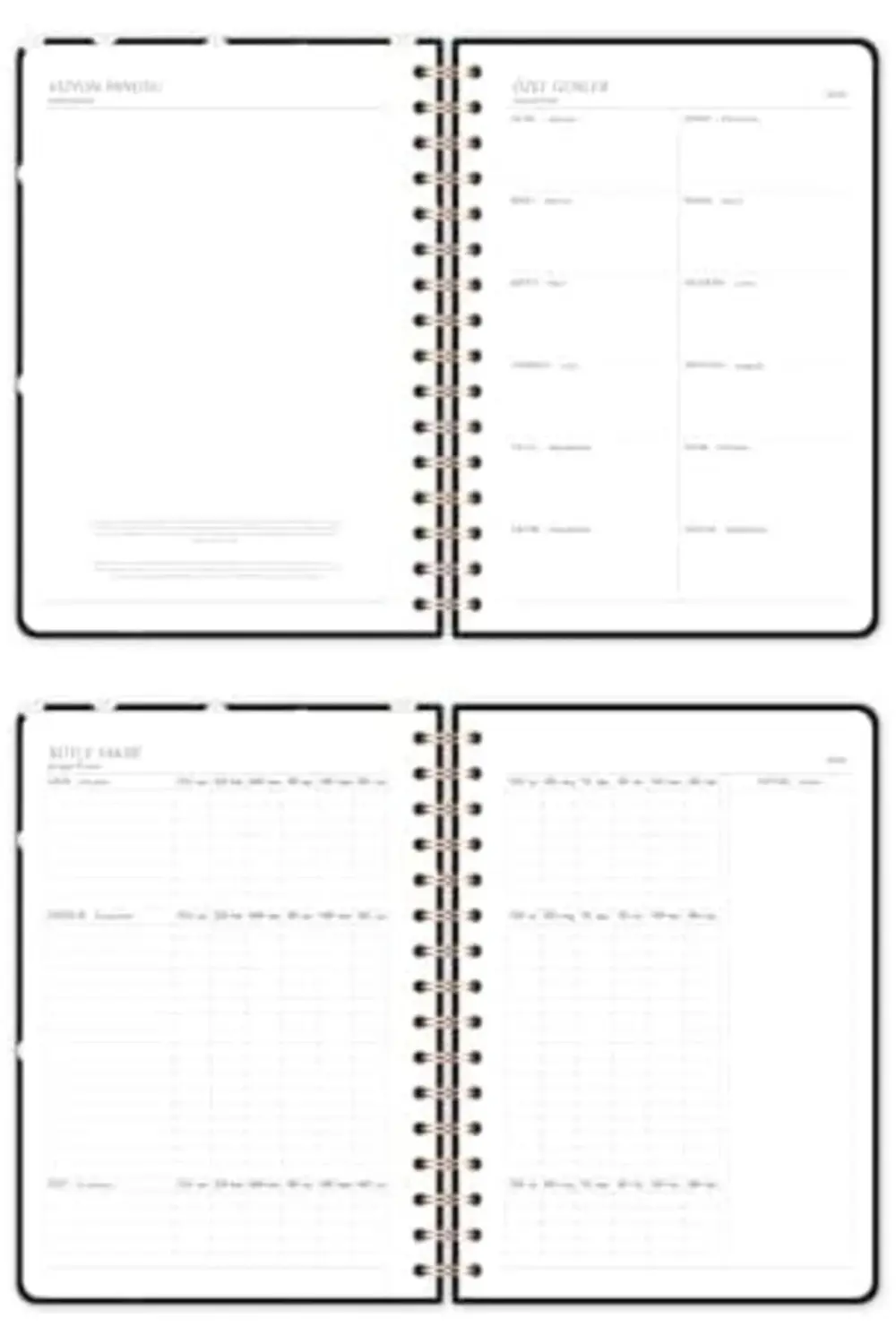 2026 A5 Spiralli Haftalık Ajanda 12 Aylık - Puantiye 1178227