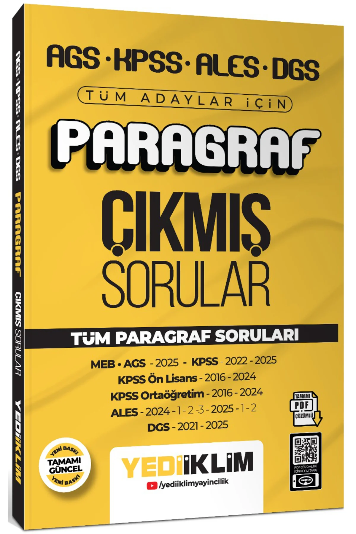 2026 AGS KPSS ALES DGS Tüm Adaylar İçin Paragraf Tamamı PDF Çözüm