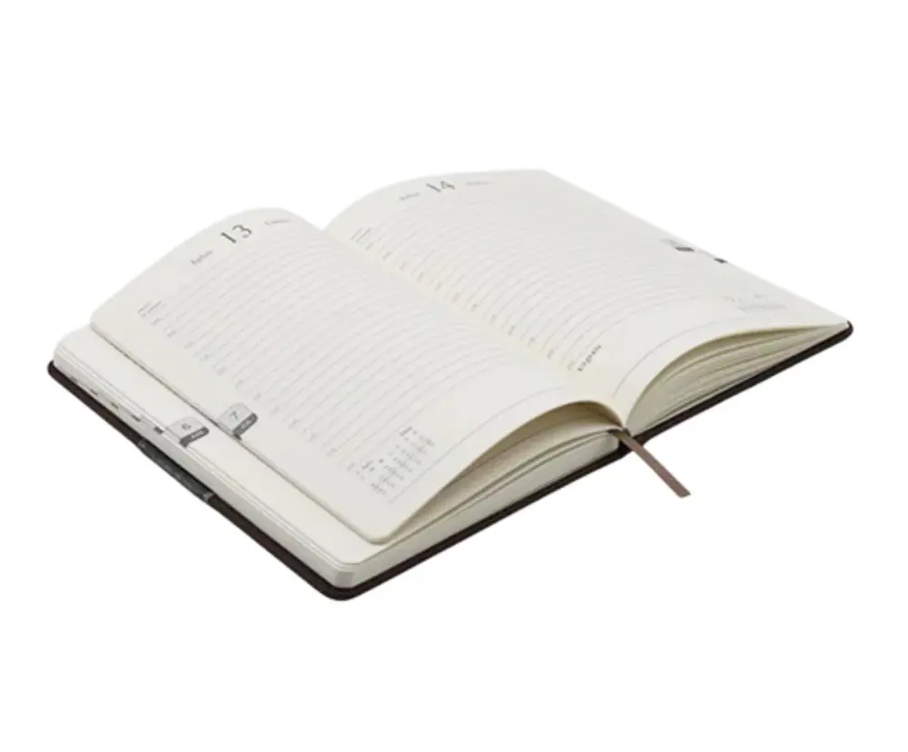 2026 Ajanda Dokulu Günlük Ajanda A5 (15x21 cm) - Kahverengi