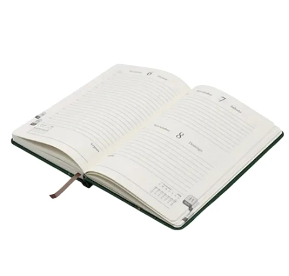 2026 Ajanda Dokulu Günlük Ajanda A5 (15x21 cm) - Yeşil