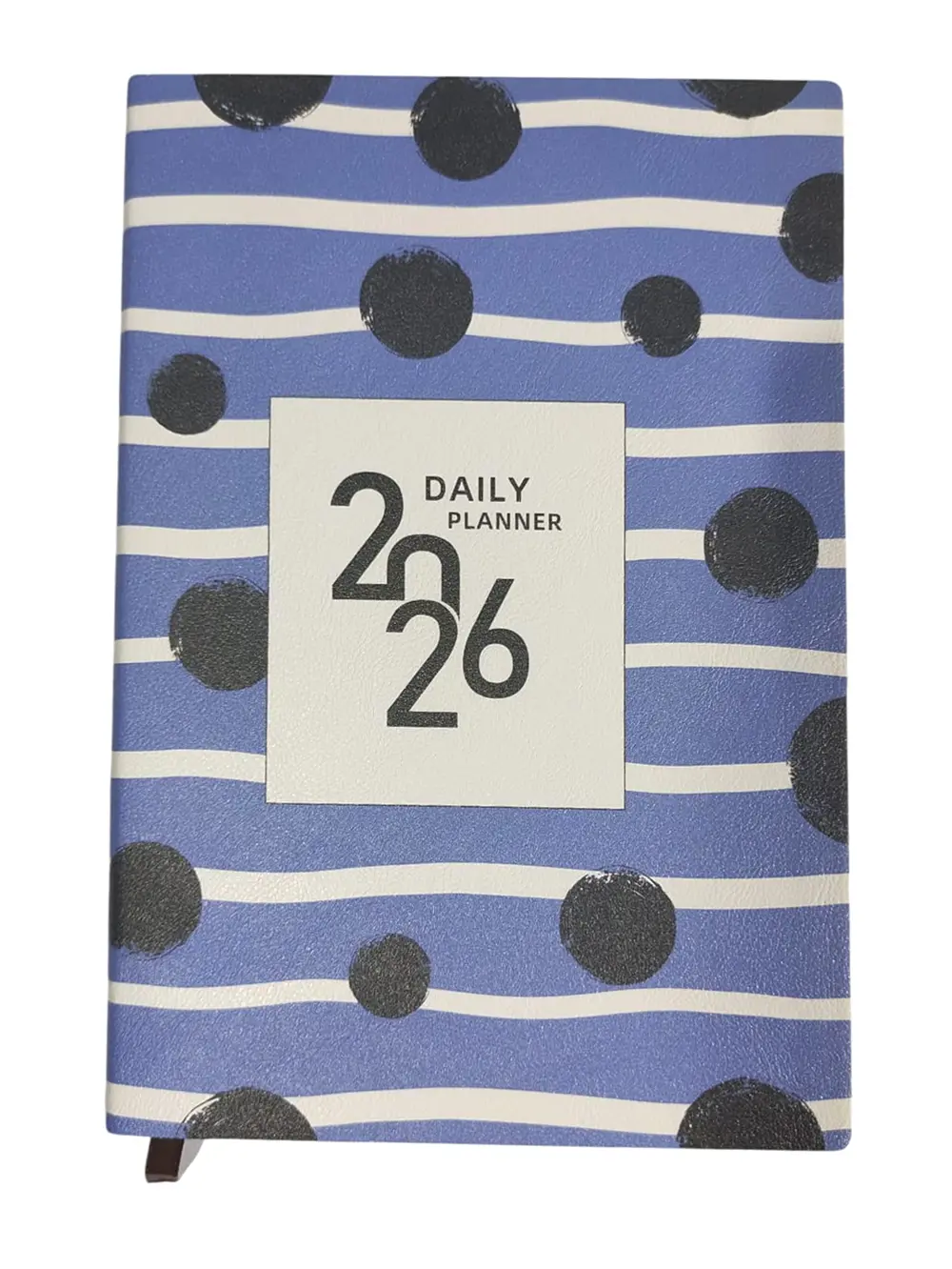 2026 Ajanda Mavi Soyut Desenli Günlük Ajanda A5 (15x21 cm) - Mavi
