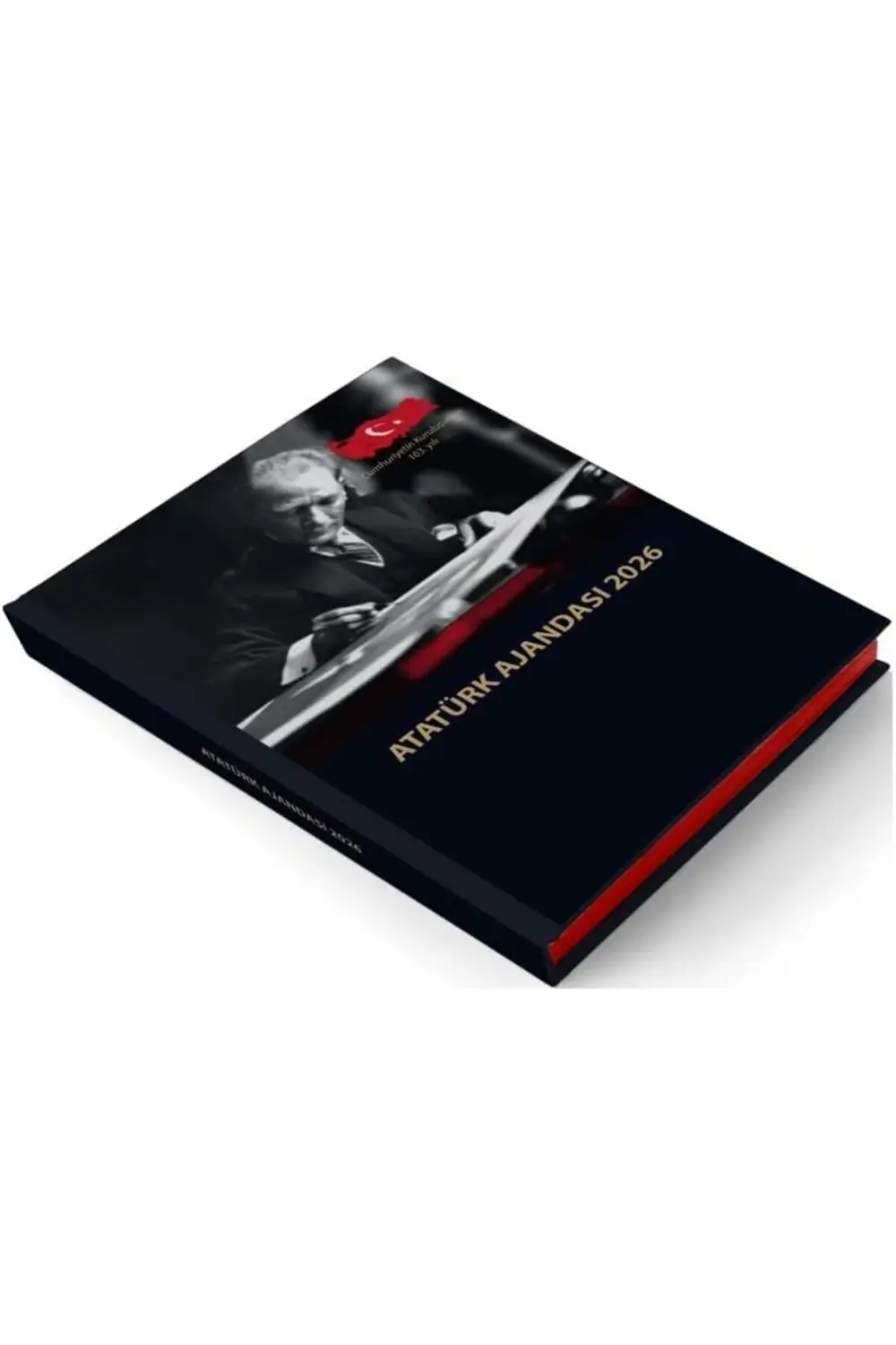2026 Atatürk Ciltli Ajanda ve Dereceli Termos 395519