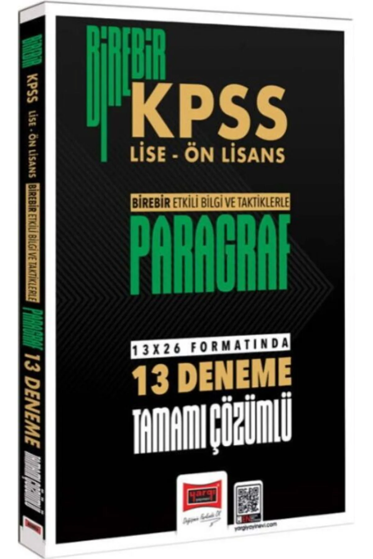 Yargı 2026 KPSS Lise Ön Lisans Paragraf Birebir 13 Deneme Çözümlü