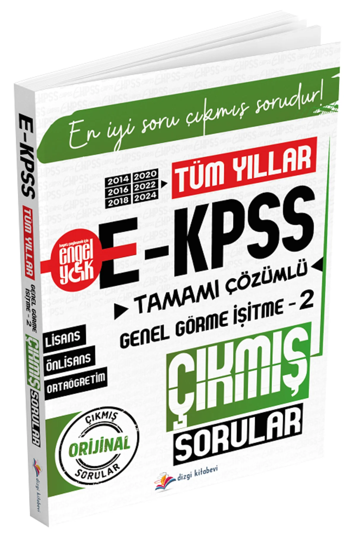 2026 EKPSS Genel Görme İşitme-2 Çıkmış Sorular Tüm Yıllar Çözümlü Yayınları