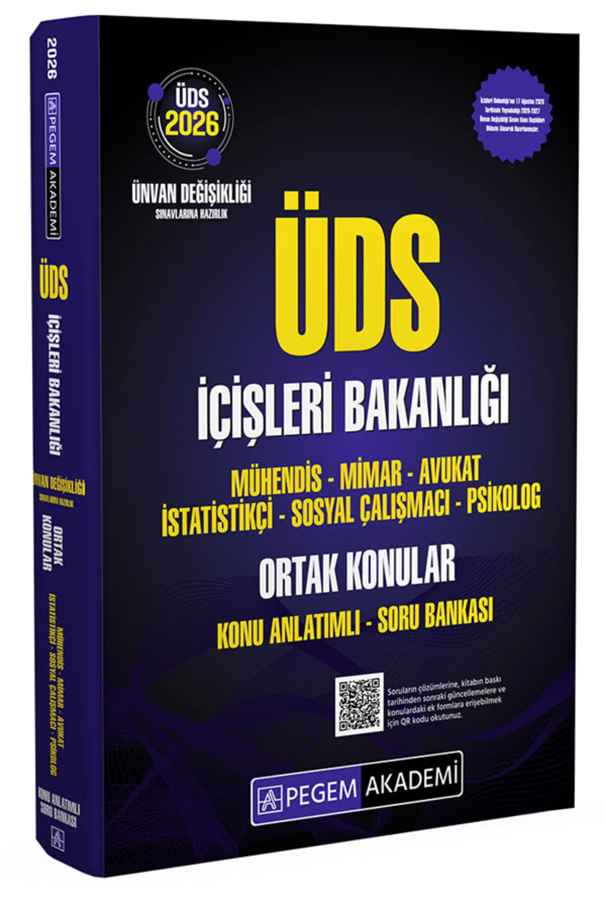 2026 İçişleri Bakanlığı ÜDS Ünvan Değişikliği Sınavlarına Hazırlık Konu Anlatımlı Soru Bankası Tüm Ü