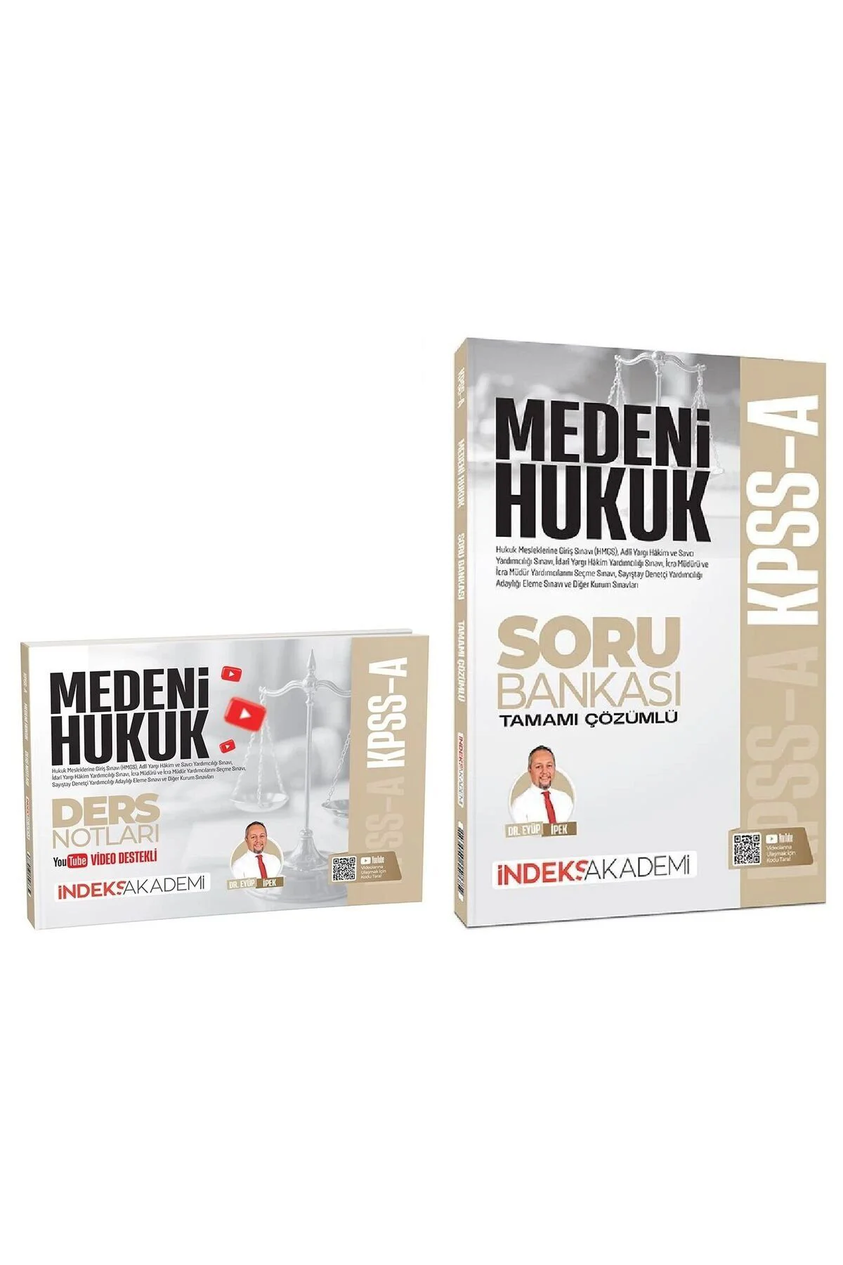 2026 KPSS A Grubu Medeni Hukuk Video Ders Notları + Soru Bankası 2 li Set - Eyüp İpek