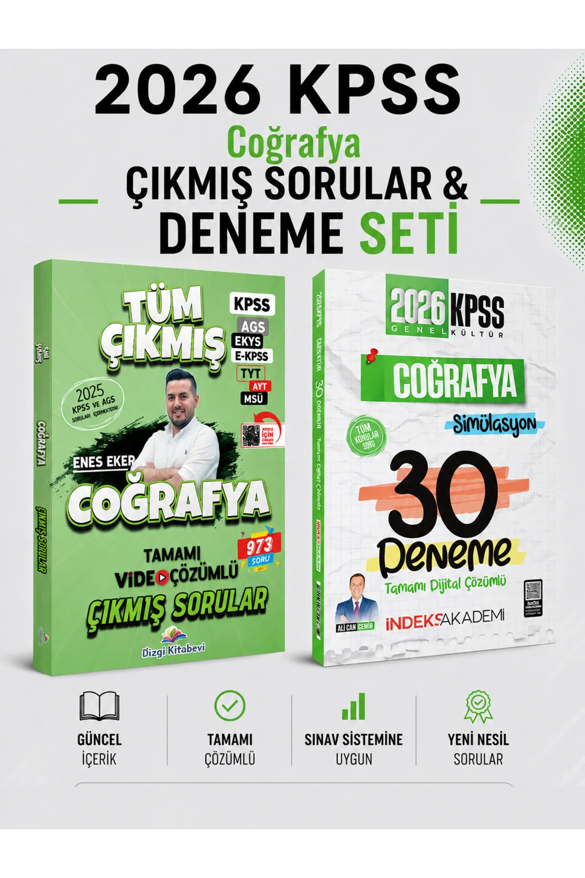 2026 KPSS Coğrafya Çıkmış Sorular & KPSS Coğrafya 30 Deneme İndeks Akademi Seti