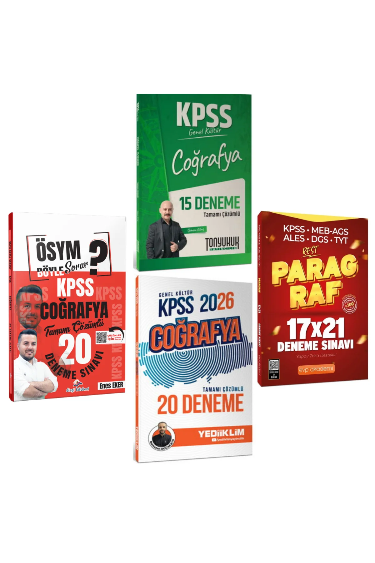2026 KPSS Coğrafya Deneme Seti Yediiklim Tonyukuk Dizgi Kitap