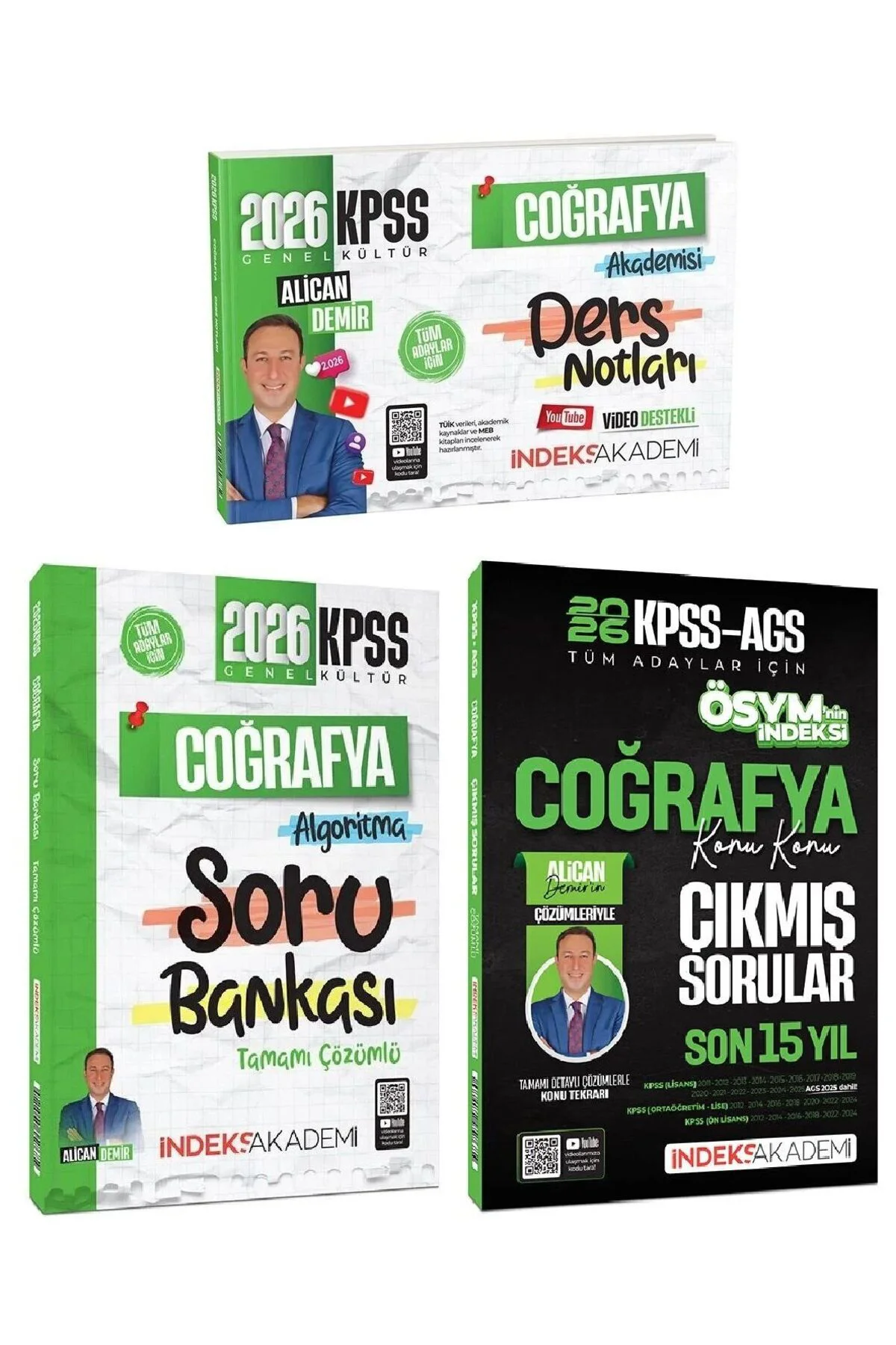 2026 KPSS Coğrafya Video Ders Notları + Soru Bankası + Çıkmış Sorular 3 lü Set - Alic