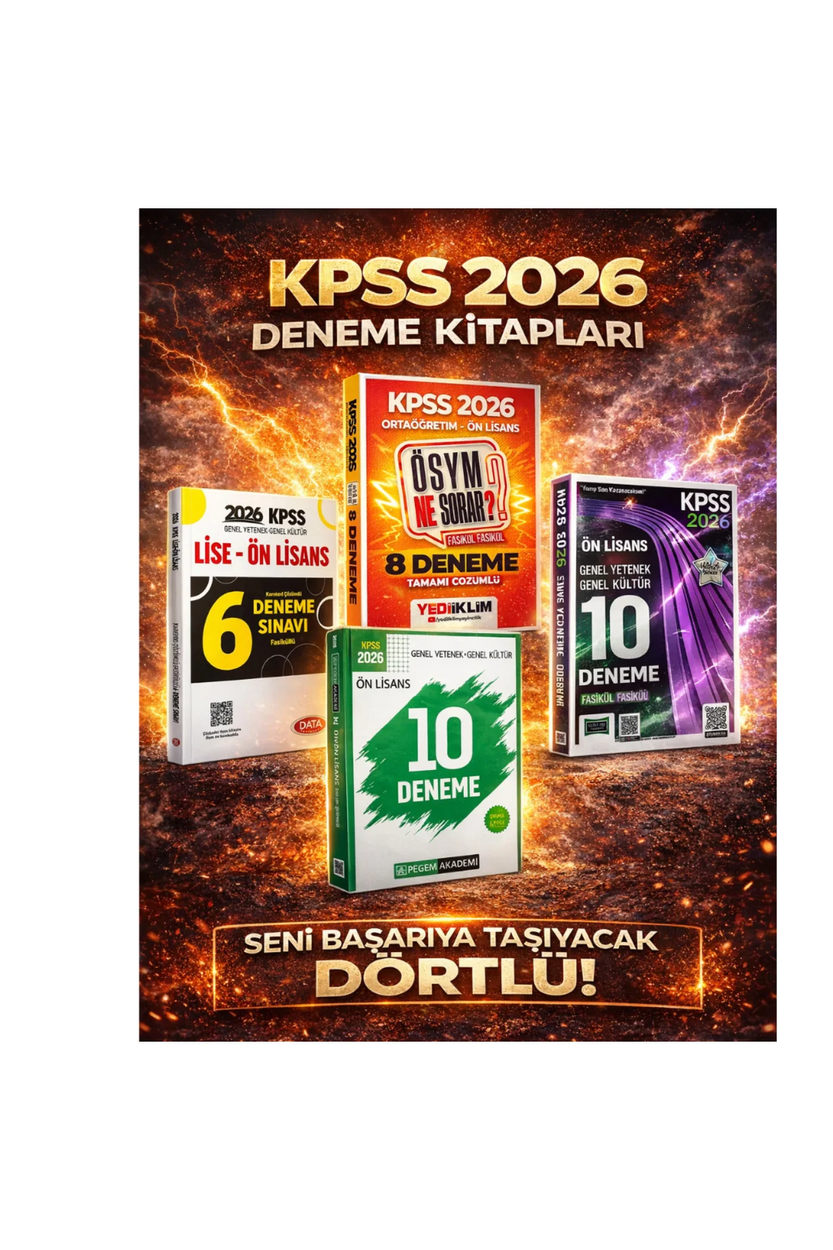 2026 KPSS Genel Yetenek Genel Kültür Lise Ön Lisans Tüm Dersler Deneme Karma Yayınlar Süper Set