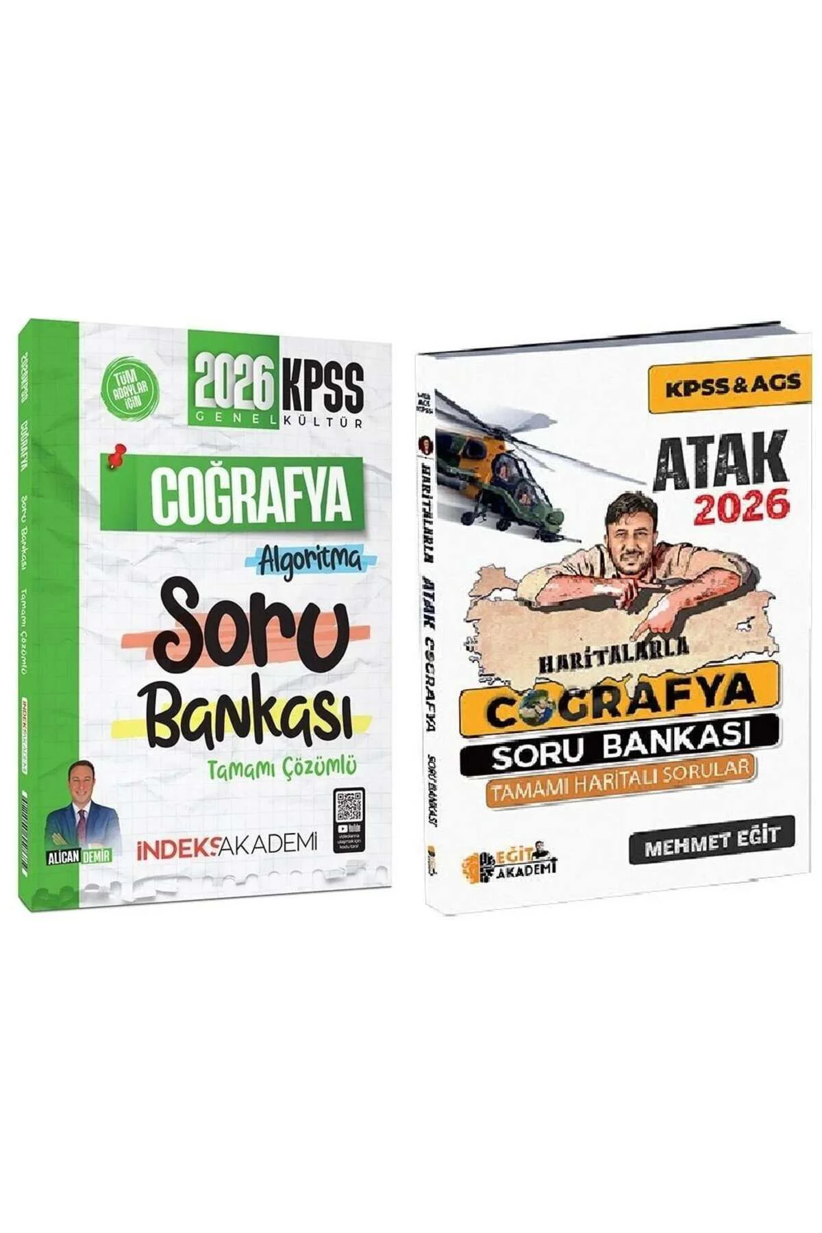 2026 KPSS Haritalarla Atak Coğrafya Soru Bankası 2 li Set - Mehme