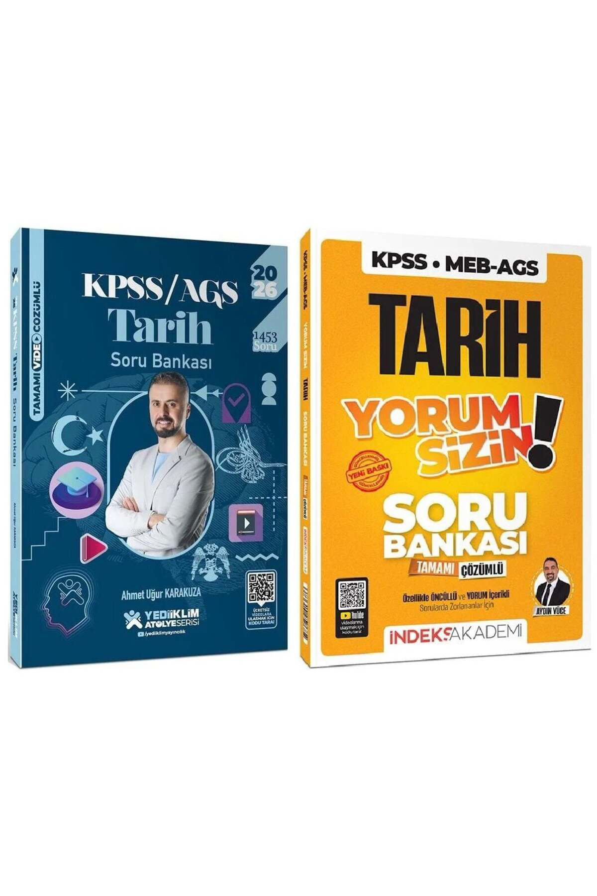 2026 KPSS MEB-AGS Tarih Atölye Yorum Sizin Soru Bankası 2 li Set