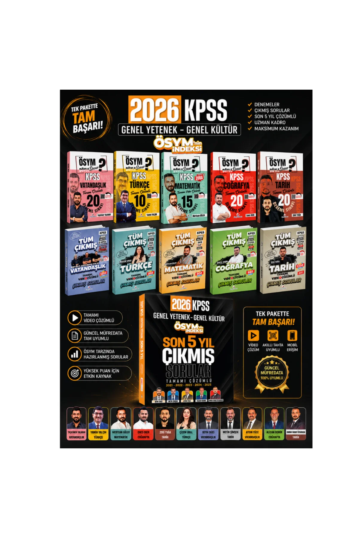 2026 KPSS Tüm Dersler Deneme Sınavı & KPSS Tüm Dersler Çıkmış Sorular & KPSS Son 5 Yıl Ç