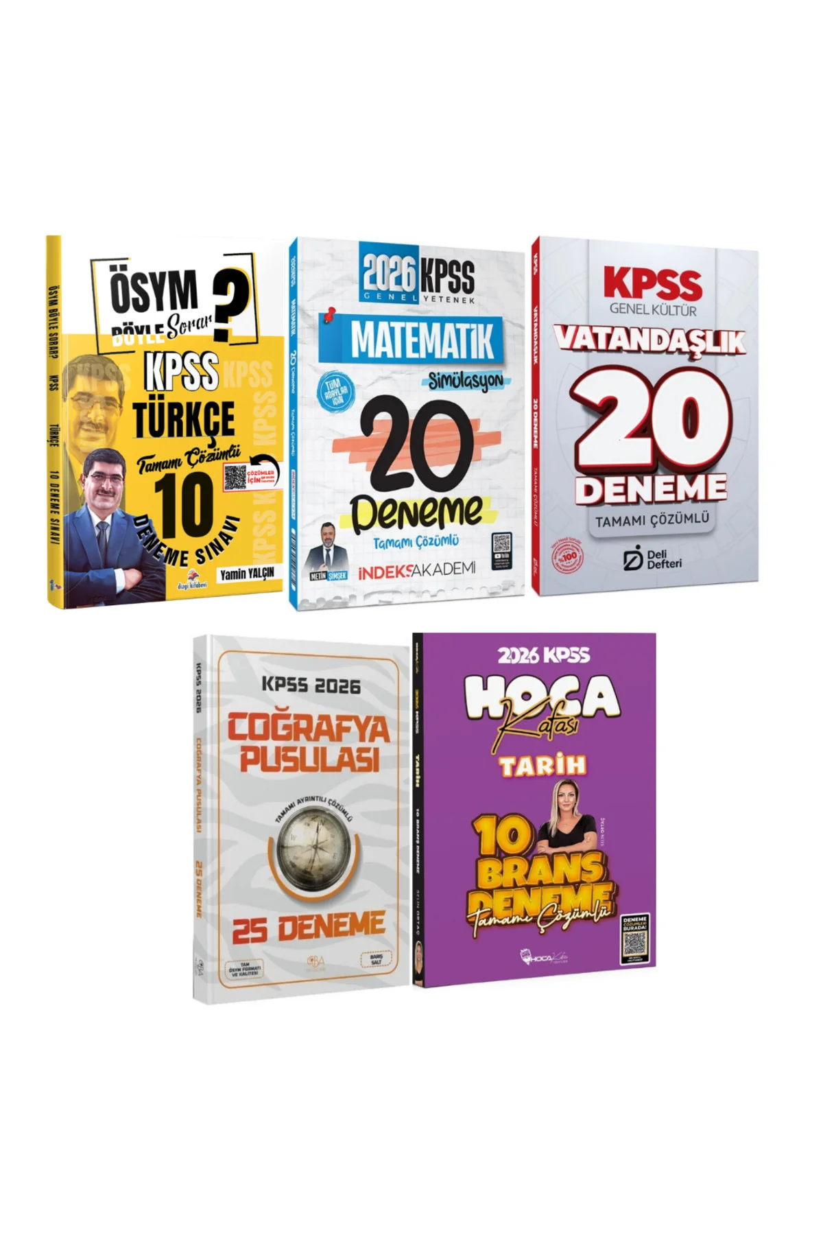 2026 KPSS Tüm Dersler Deneme Türkçe, Matematik, Tarih, Coğrafya, Vatandaşlık Karma Yayınlar Süper De