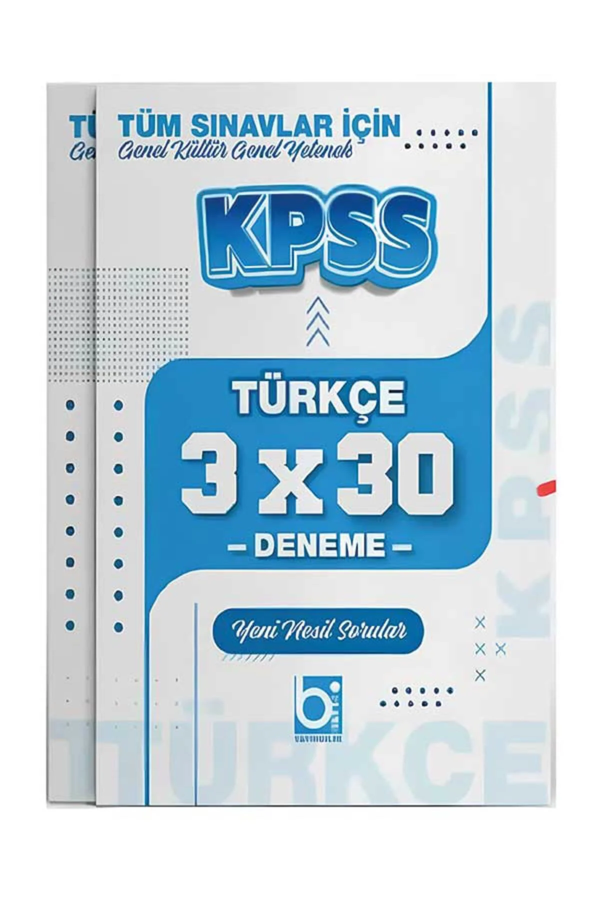 2026 KPSS Tüm Sınavlar İçin Türkçe 3 x 30 Deneme Sınavı Bigelio Y