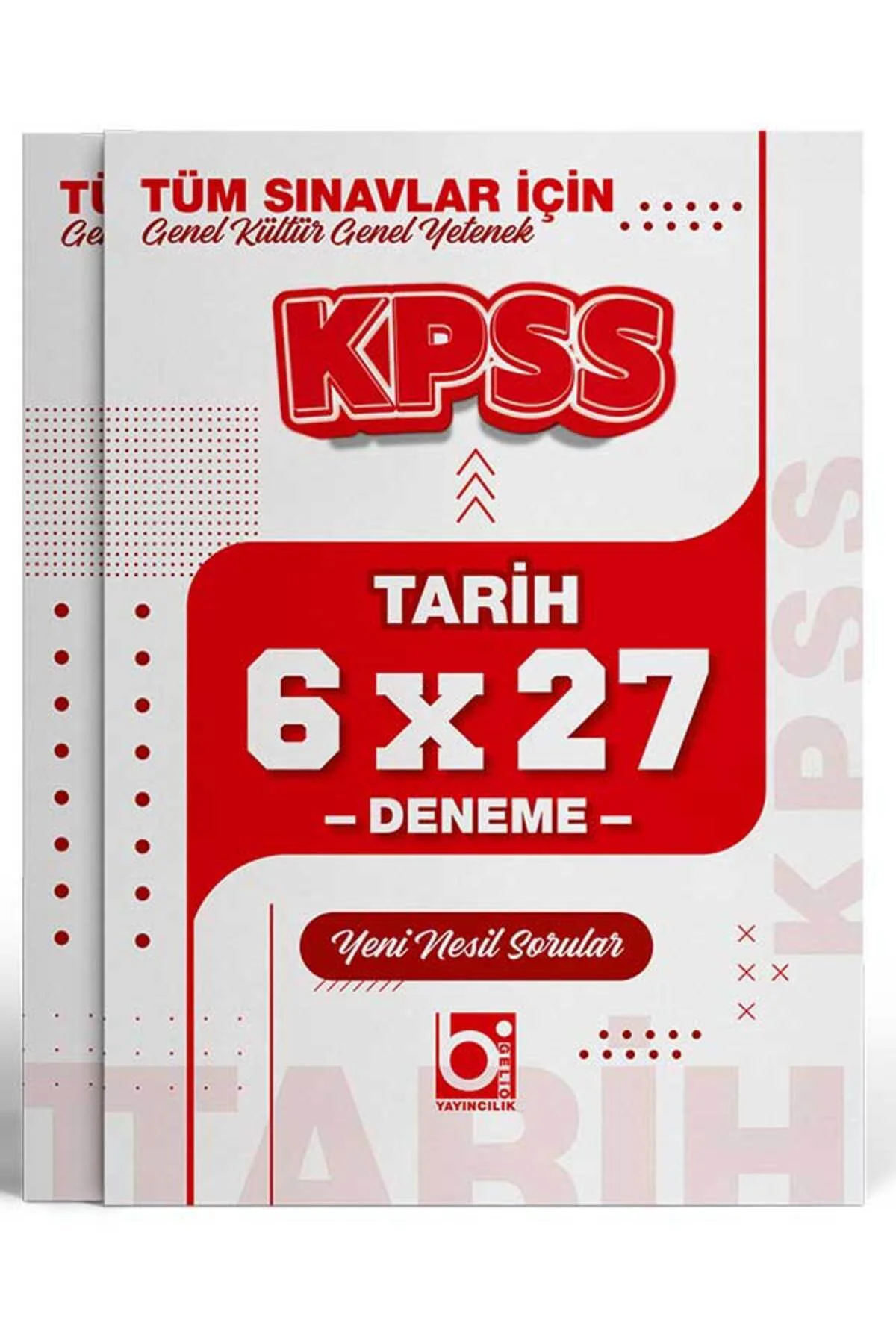 2026 KPSS Tüm Sınavlar İçin Tarih 6 x 27 Deneme Sınavı Bigelio Ya