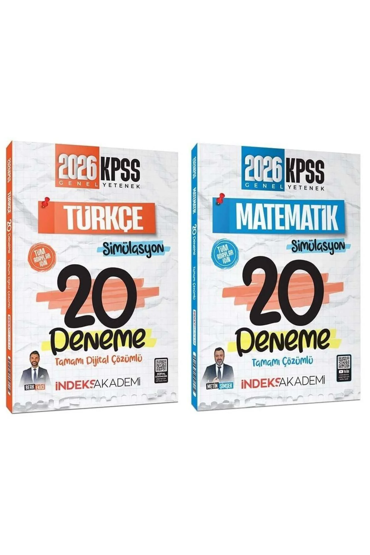 2026 KPSS Türkçe+Matematik Simülasyon 40 Deneme 2 li Set Yayıncıl