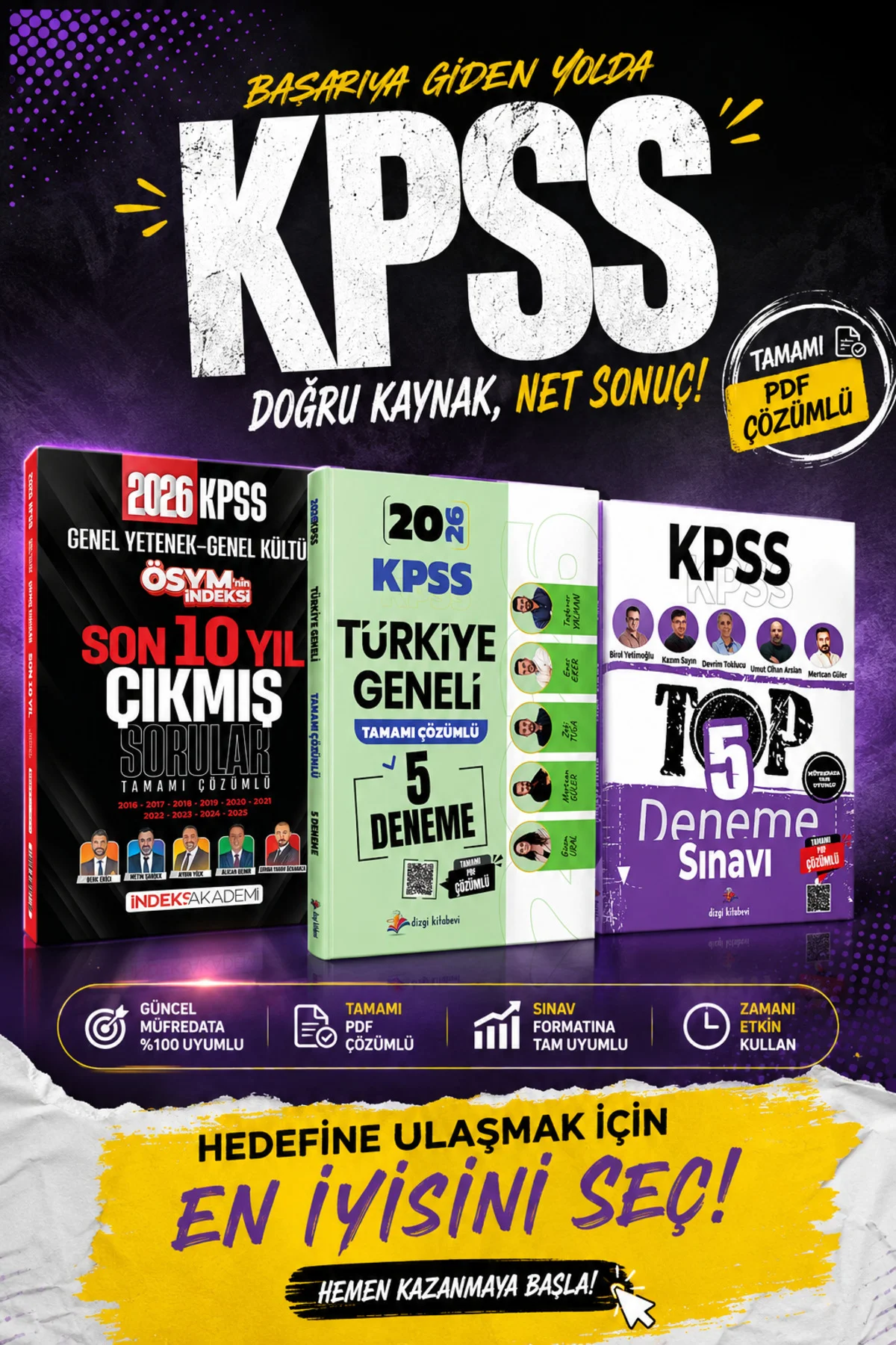 2026 KPSS Türkiye Geneli Deneme & İndeks KPSS Son 10 Yıl Çıkmış S