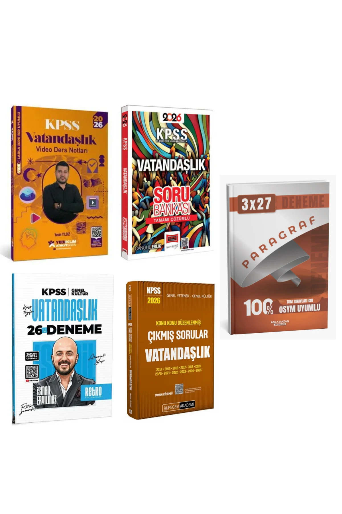 2026 KPSS Vatandaşlık Karma Süper Set + KPSS Vatandaşlık Video Ders + KPSS Vatandaşlık Soru Bankası