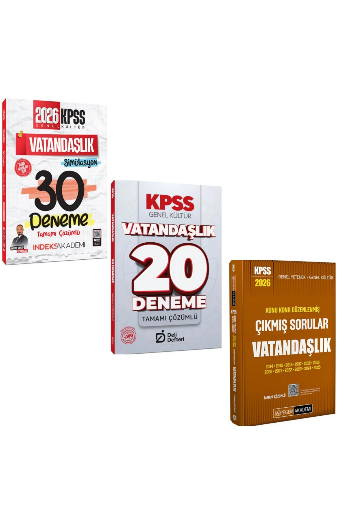 2026 KPSS Vatandaşlık Simülasyon 30 Deneme & Deli Defteri KPSS Vatandaşlık Deneme & Pegem KPSS Vatan
