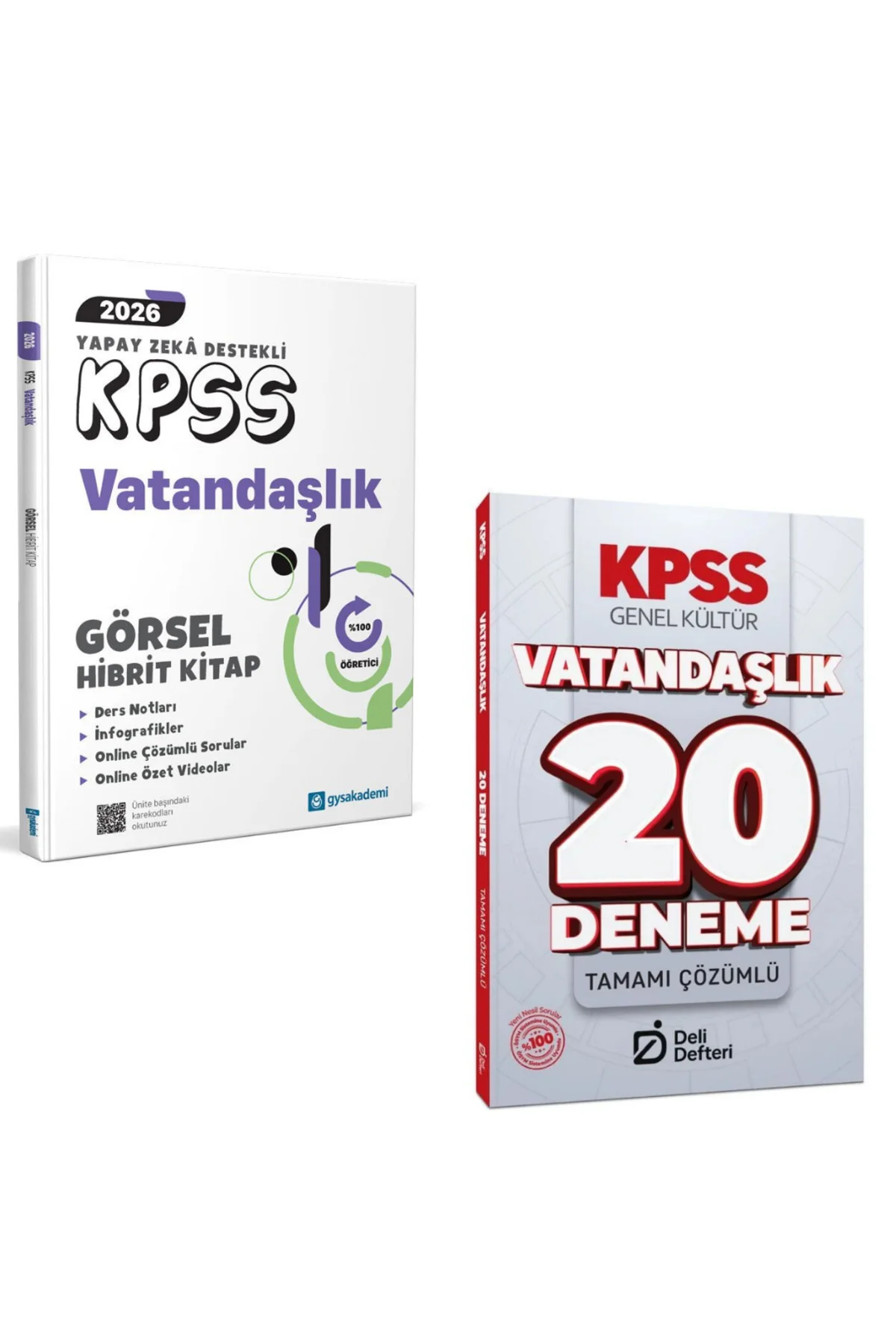 2026 KPSS Yapay Zeka Destekli Vatandaşlık Görsel Hibrit Kitap & K