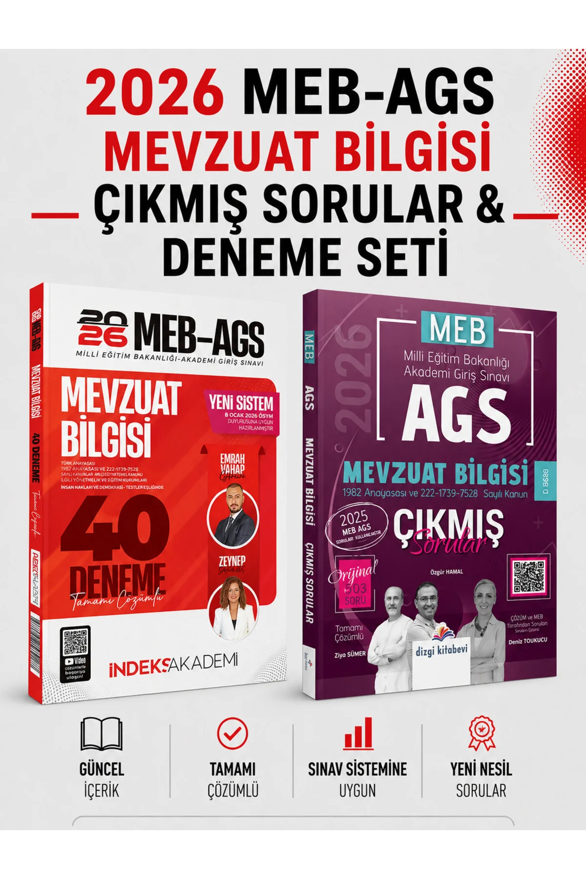 2026 MEB AGS Mevzuat Bilgisi Çıkmış Sorular & Mevzuat Bilgisi 40 Deneme İndeks Seti Fiyatı, Yorumları ve Özellikleri