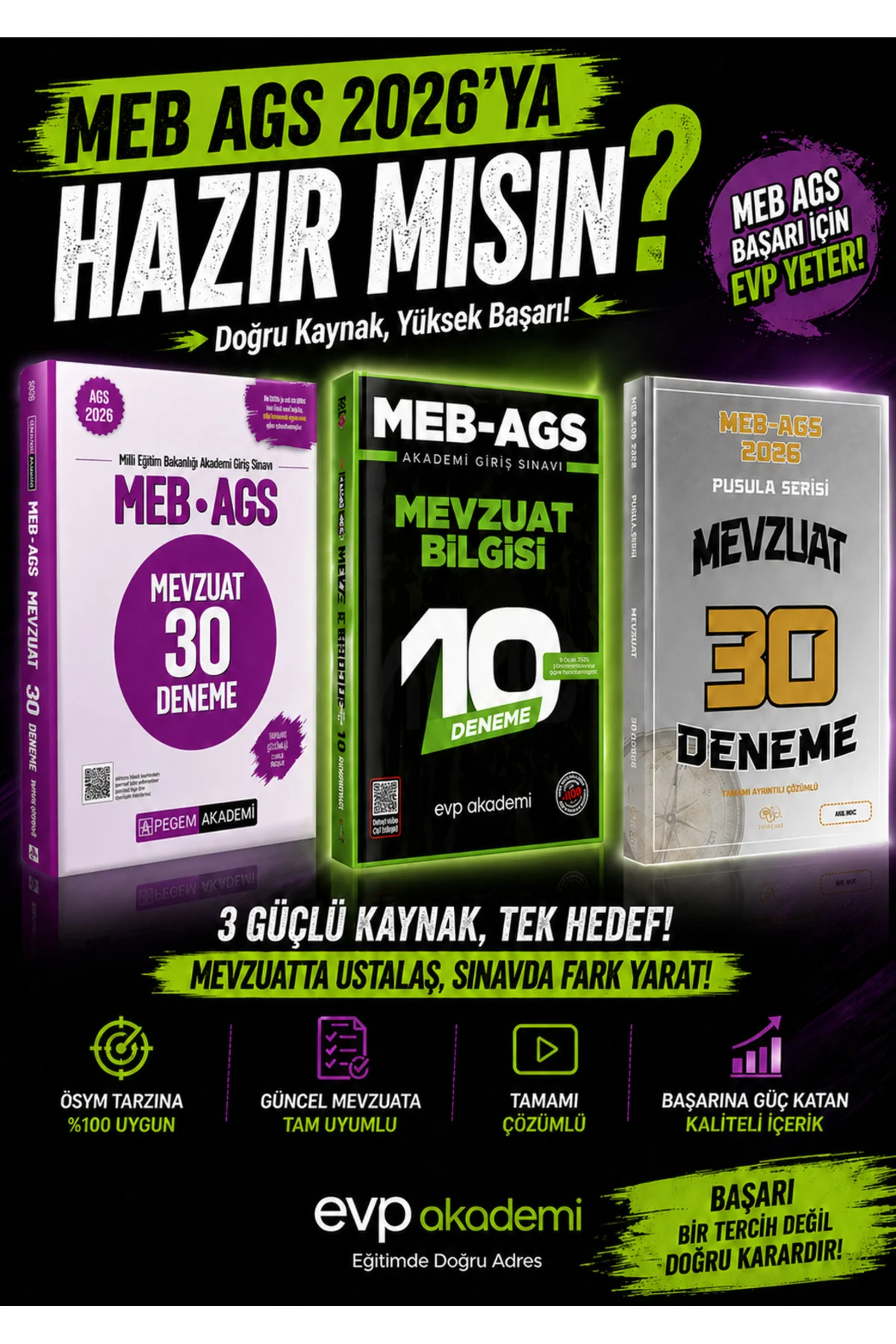 2026 MEB AGS Mevzuat Deneme Seti Karma Yayınlar Süper Set