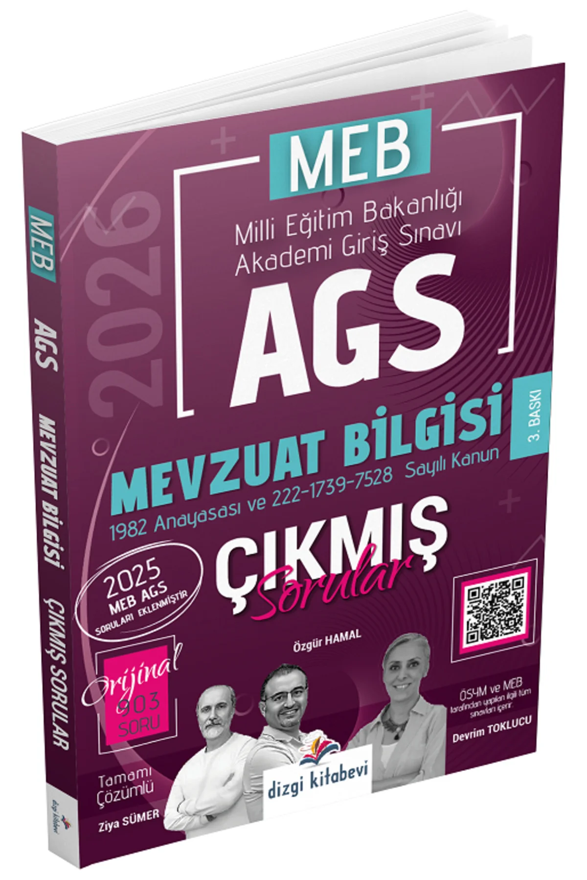 2026 MEB-AGS Mevzuat Bilgisi Çıkmış Sorular Çözümlü - Ziya Sümer,