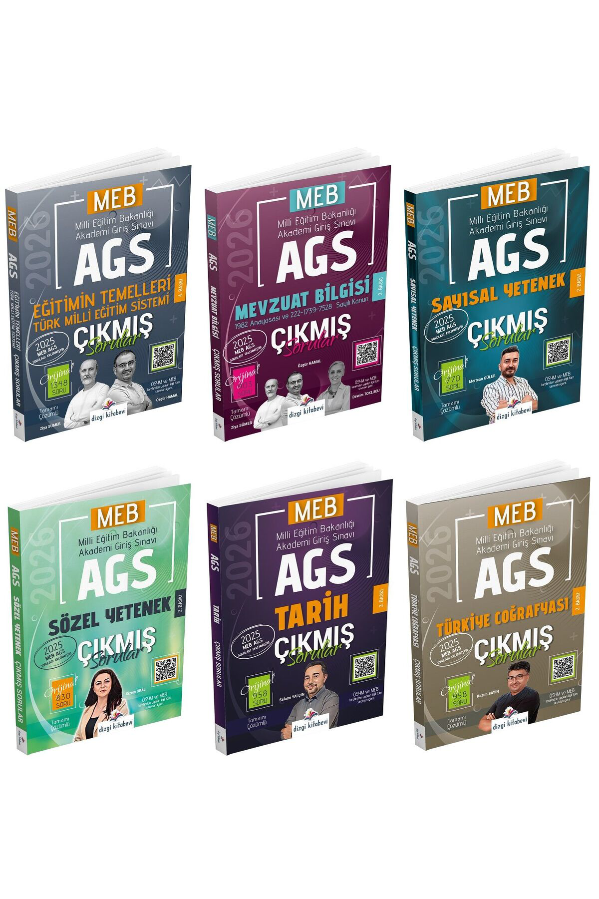 2026 MEB-AGS Tüm Dersler Çıkmış Sorular 6 lı Set