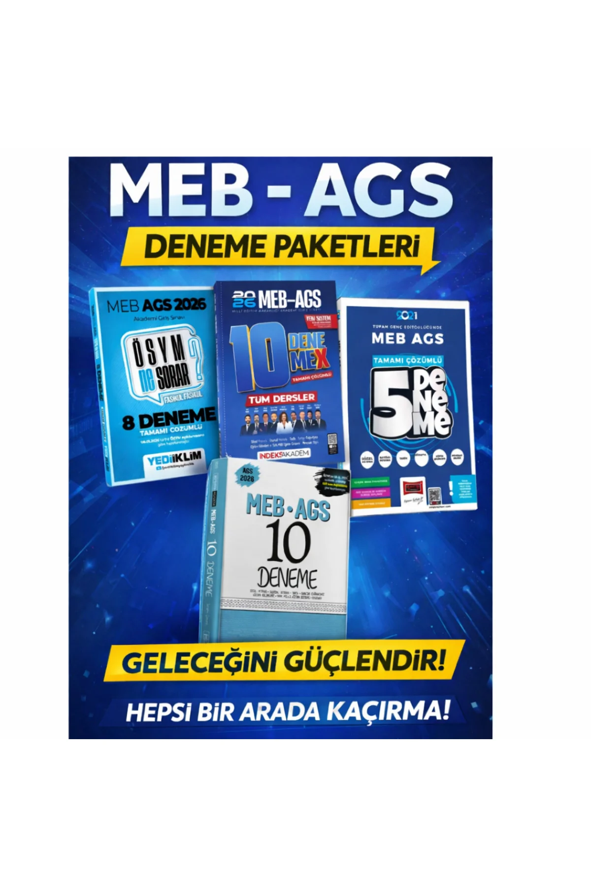 2026 MEB-AGS Tüm Dersler Tamamı Çözümlü Deneme Karma Yayınlar Sınav Kazandıran Deneme Seti