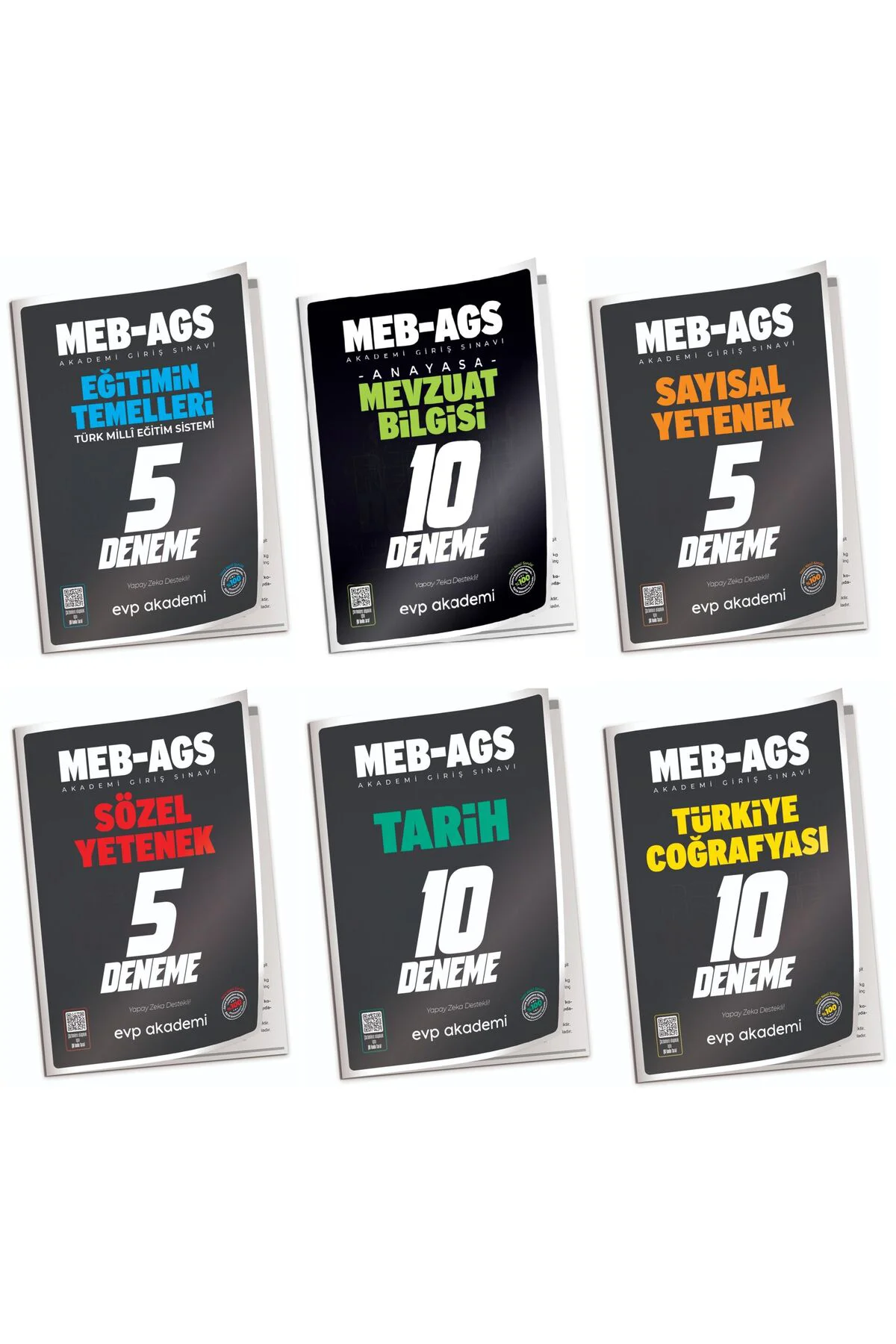 2026 MEB-AGS Tüm Dersler 45 Deneme 6 lı Set