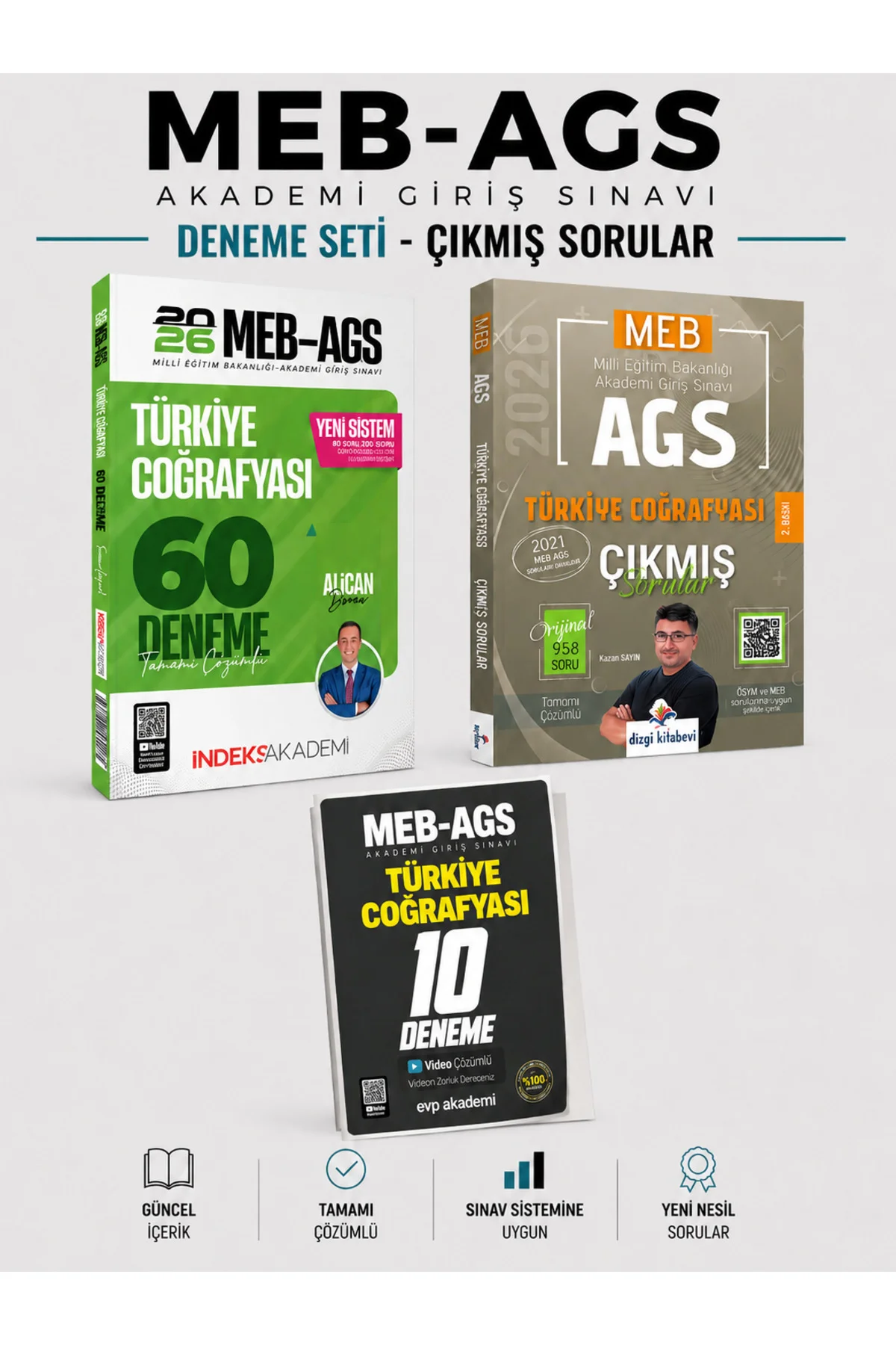 2026 MEB AGS Türkiye Coğrafyası Çıkmış Sorular & İndeks + EVP Akademi Denem Seti