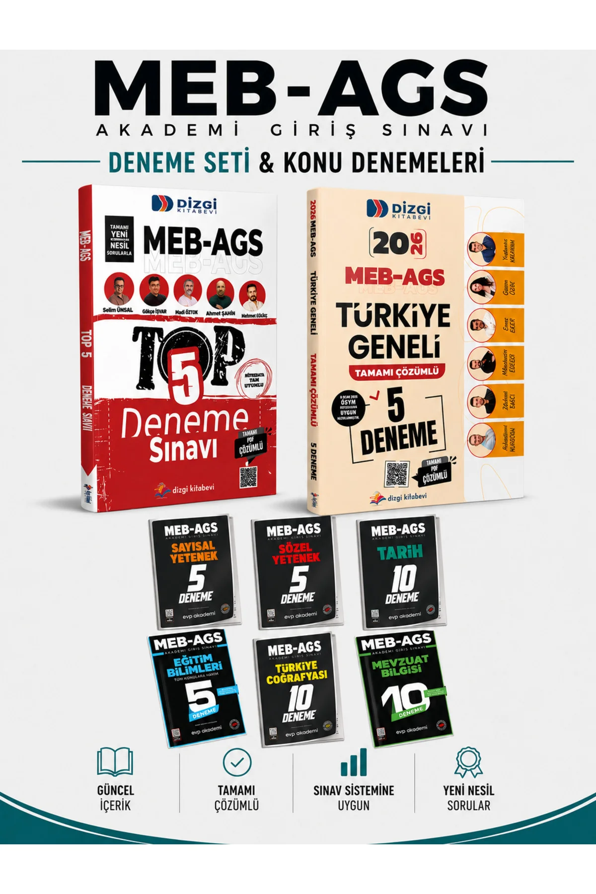 2026 MEB AGS Türkiye Geneli Deneme & EVP Akademi AGS Deneme Seti