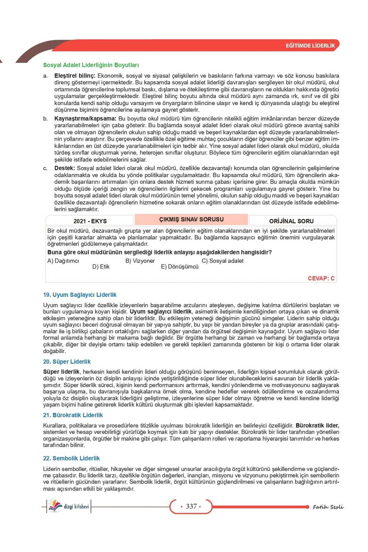 2026 MEB EKYS Müdür ve Müdür Yardımcılığı Konu Anlatımı Fatih Ses