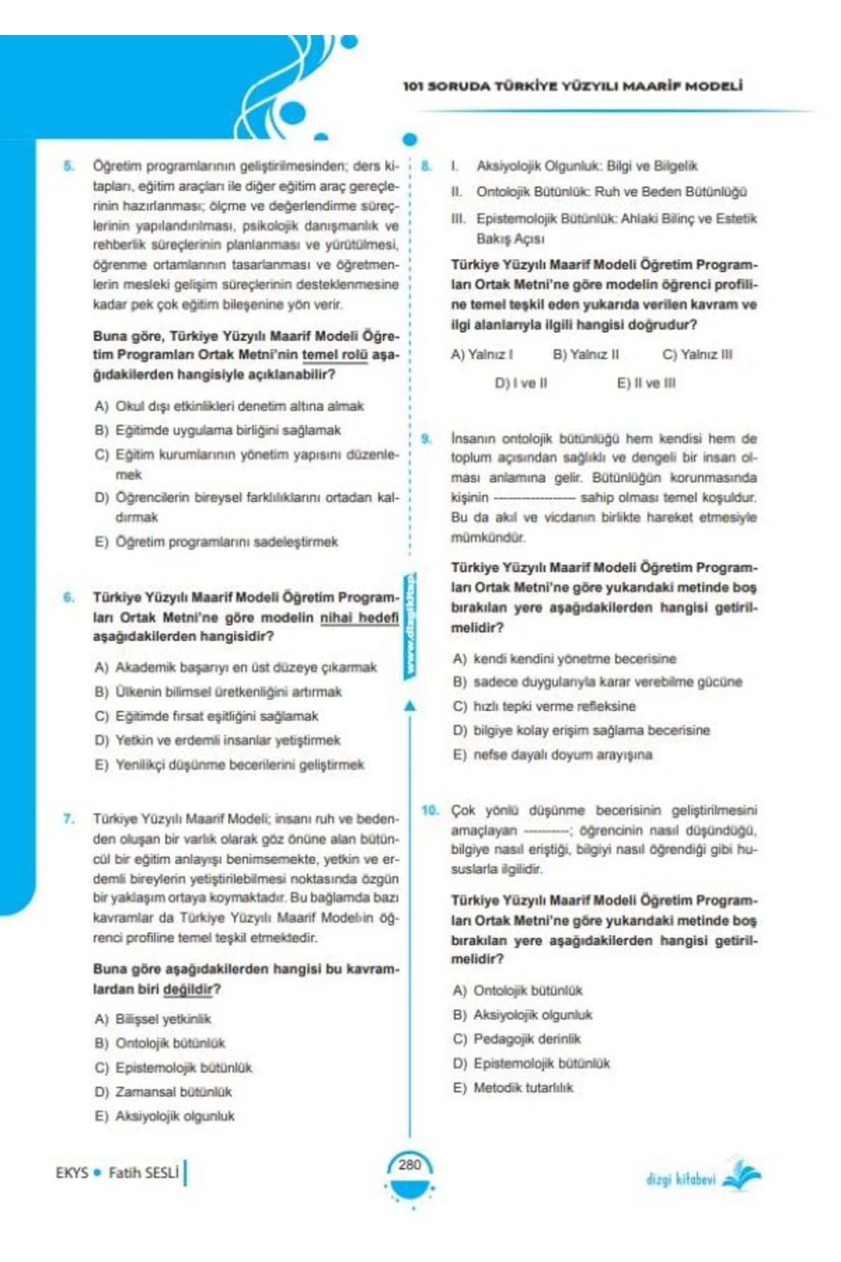 2026 MEB EKYS Müdür ve Müdür Yardımcılığı Soru Bankası 5. Baskı -