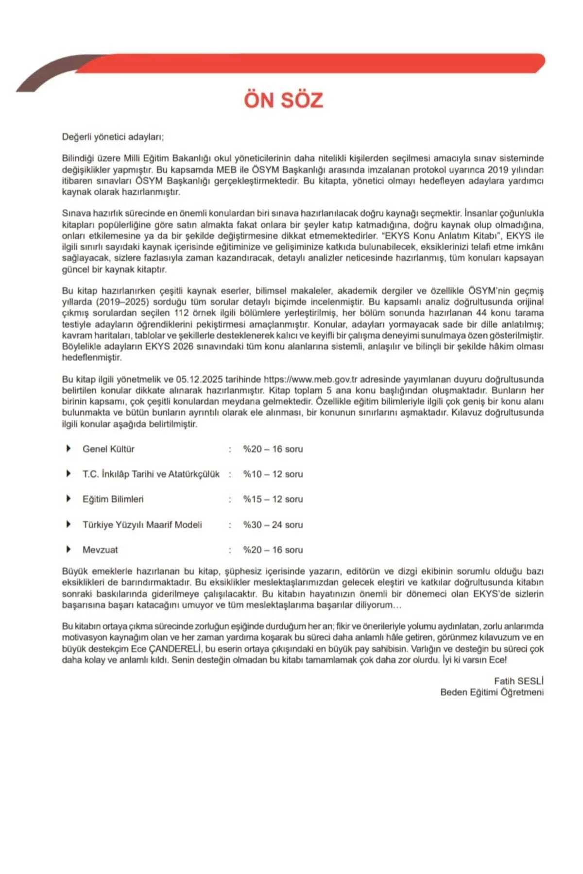 2026 MEB EKYS Müdür ve Müdür Yardımcılığı Konu Anlatımı Fatih Ses
