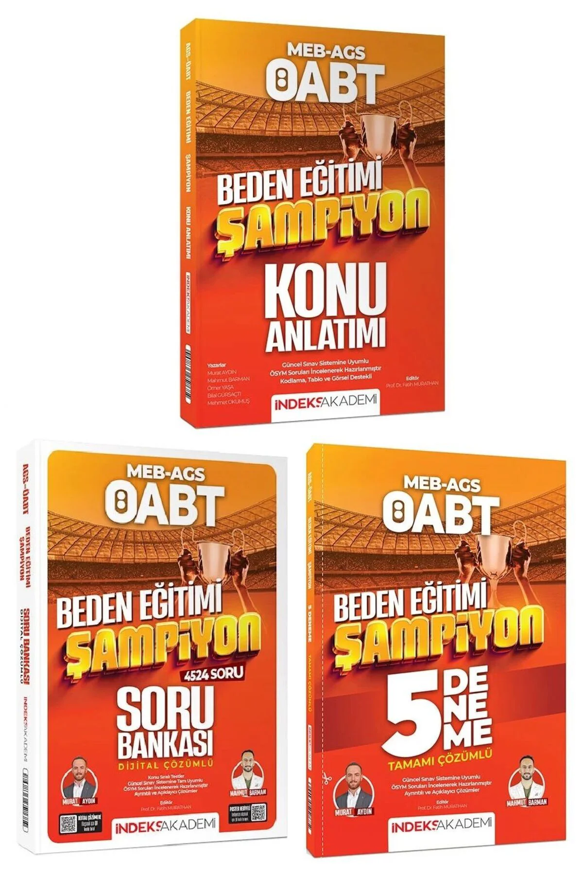 2026 ÖABT MEB-AGS Beden Eğitimi Şampiyon Konu Anlatımı + Soru Bankası + 5 Deneme 3 lü