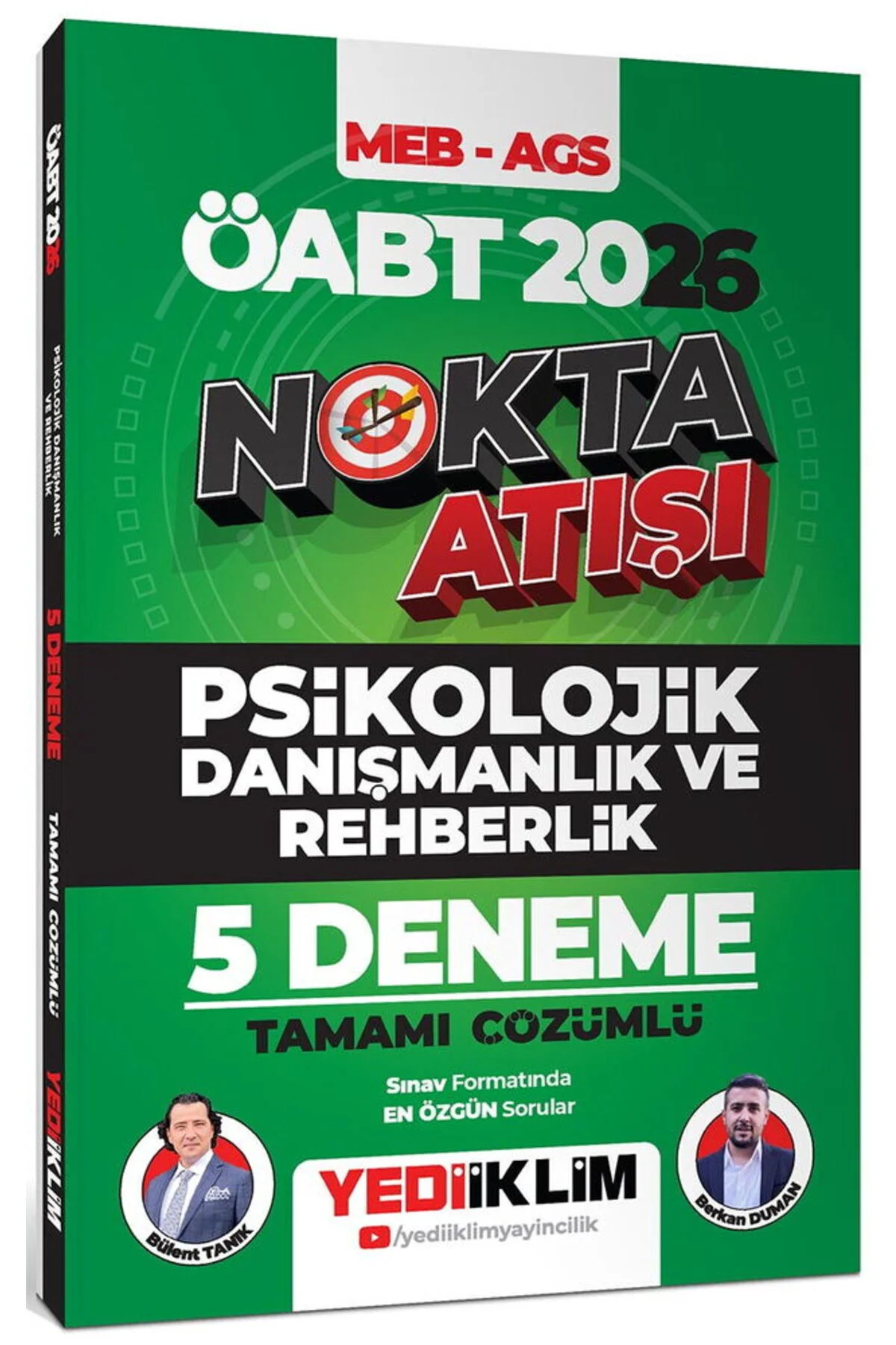 2026 ÖABT MEB AGS Nokta Atışı Psikolojik Danışmanlık ve Rehberlik Tamamı Çözümlü 5 Deneme