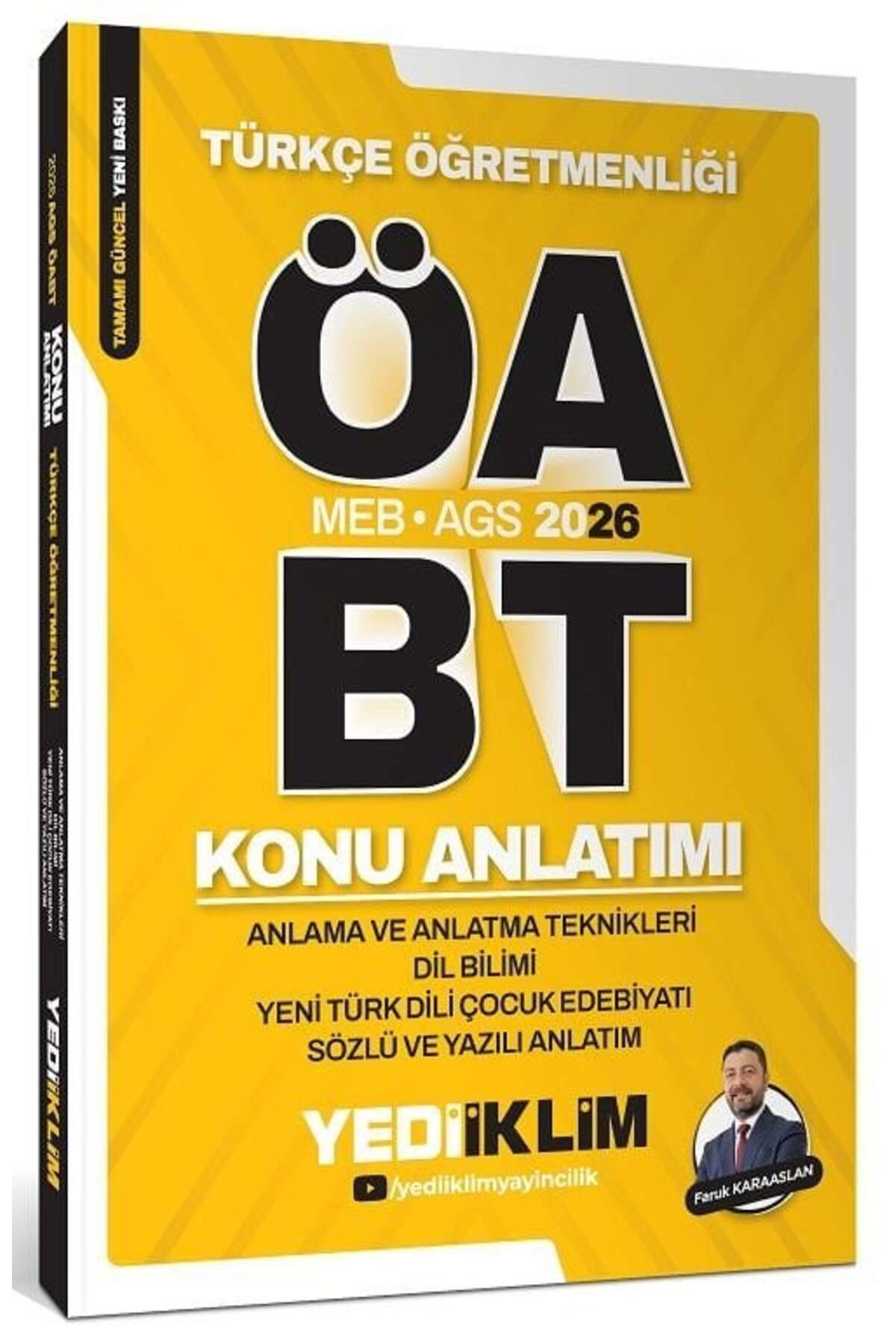 2026 ÖABT Türkçe Anlama ve Anlatma Tek, Dil Bilimi, Y. Türk Dili,