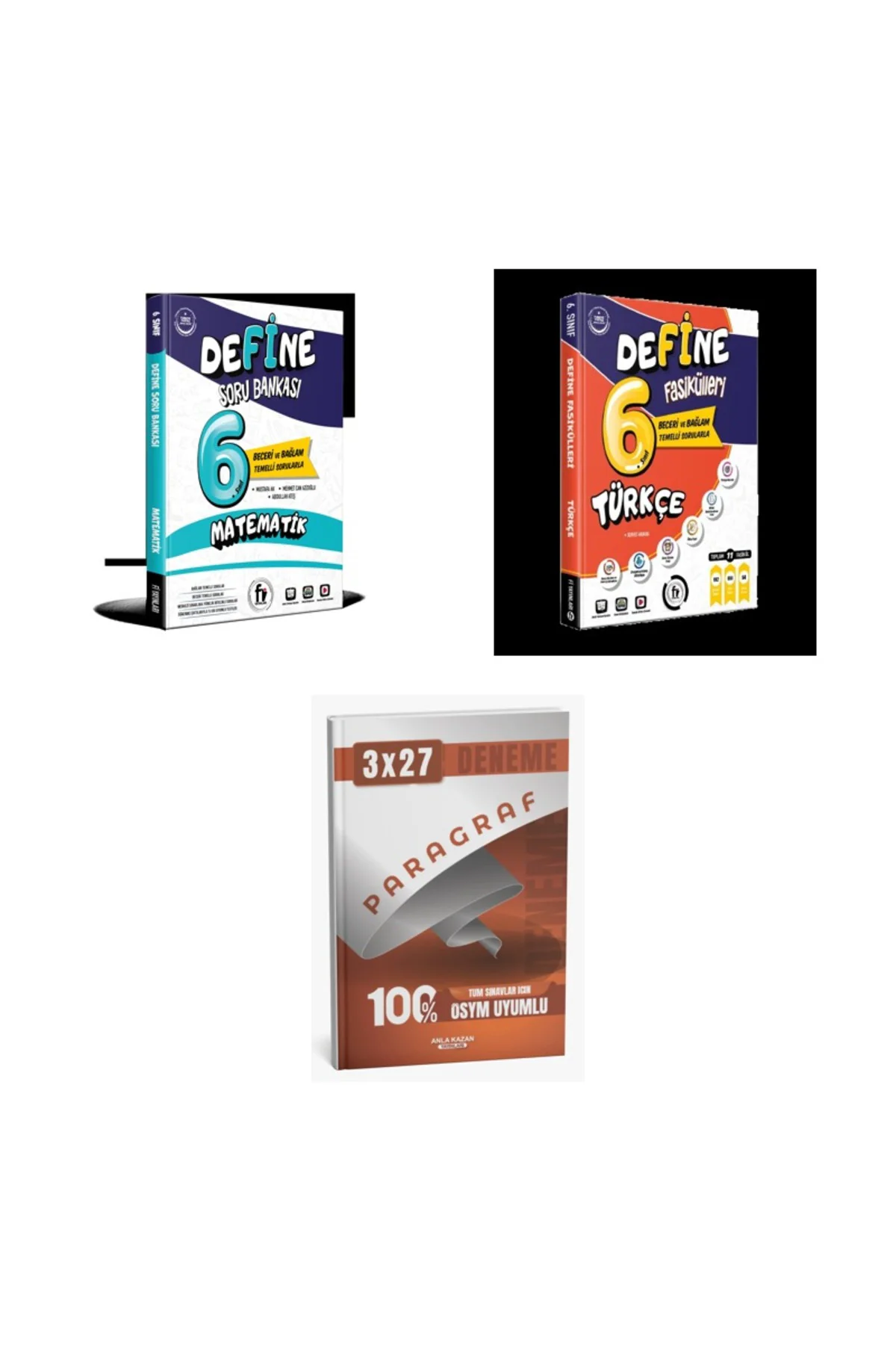 2027 Fi 6. SINIF YENİ BASKI Matematik DEFİNE + Türkçe FASİKÜL Soru + anla kazan paragraf deneme 3'lü Set 2027 Fi 6. SINIF YENİ BASKI Matematik DEFİNE + Türkçe FASİKÜL Soru + anla kazan paragraf deneme 3'lü Set