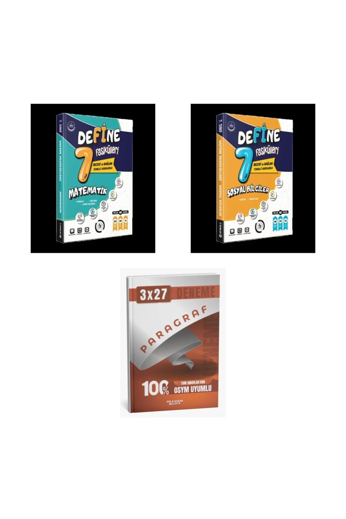 2027 Fi 7. SINIF DEFİNE FASİKÜL YENİ BASKI Matematik + Sosyal BİLGİLER Konu + anla kazan paragraf deneme 3'lü Set 2027 Fi 7. SINIF DEFİNE FASİKÜL YENİ BASKI Matematik + Sosyal BİLGİLER Konu + anla kazan paragraf deneme 3'lü Set