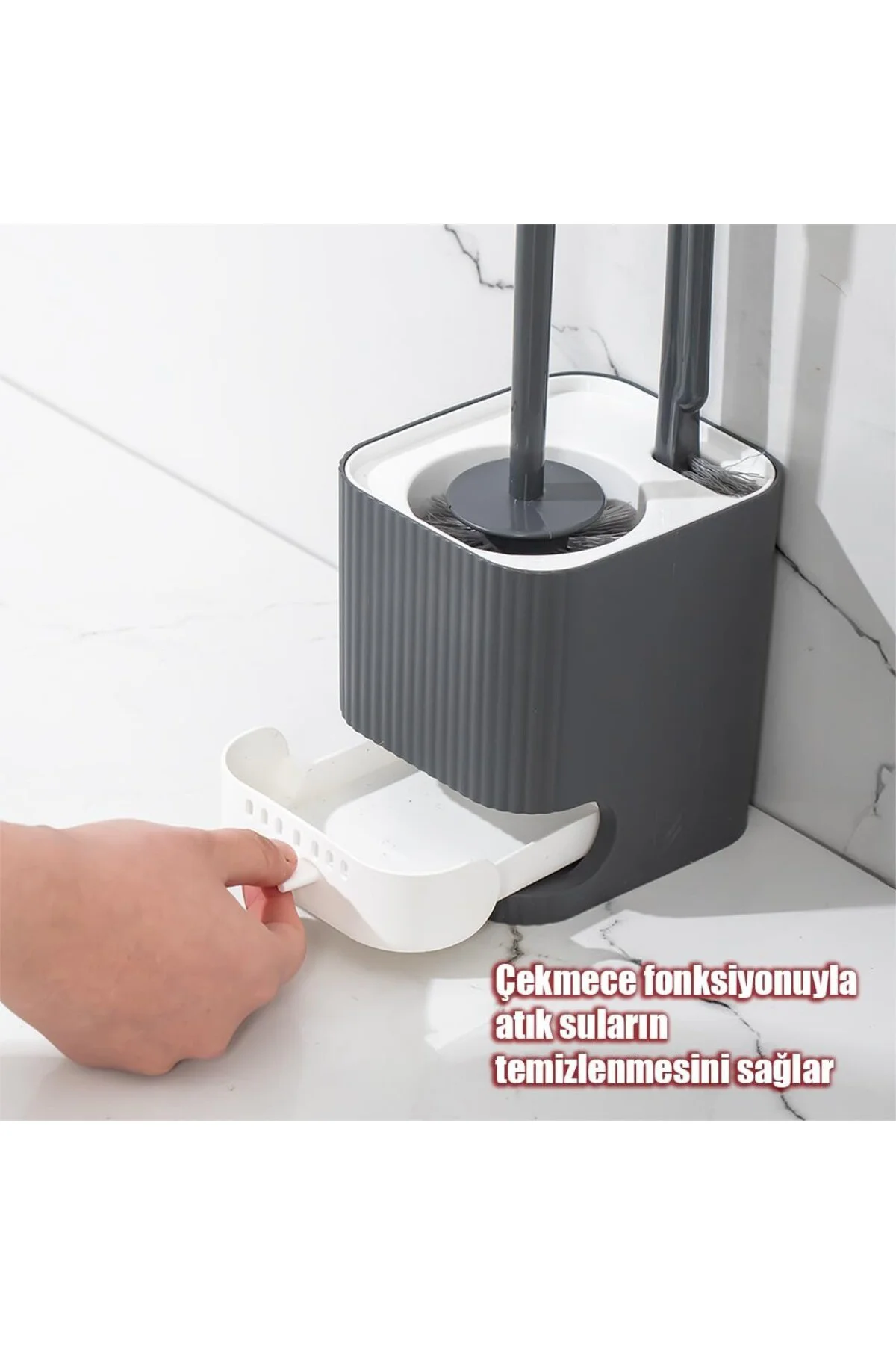 2027 Pratik Temizlik Tuvalet Fırçalığı Banyo Tuvalet Fırçası Wc F