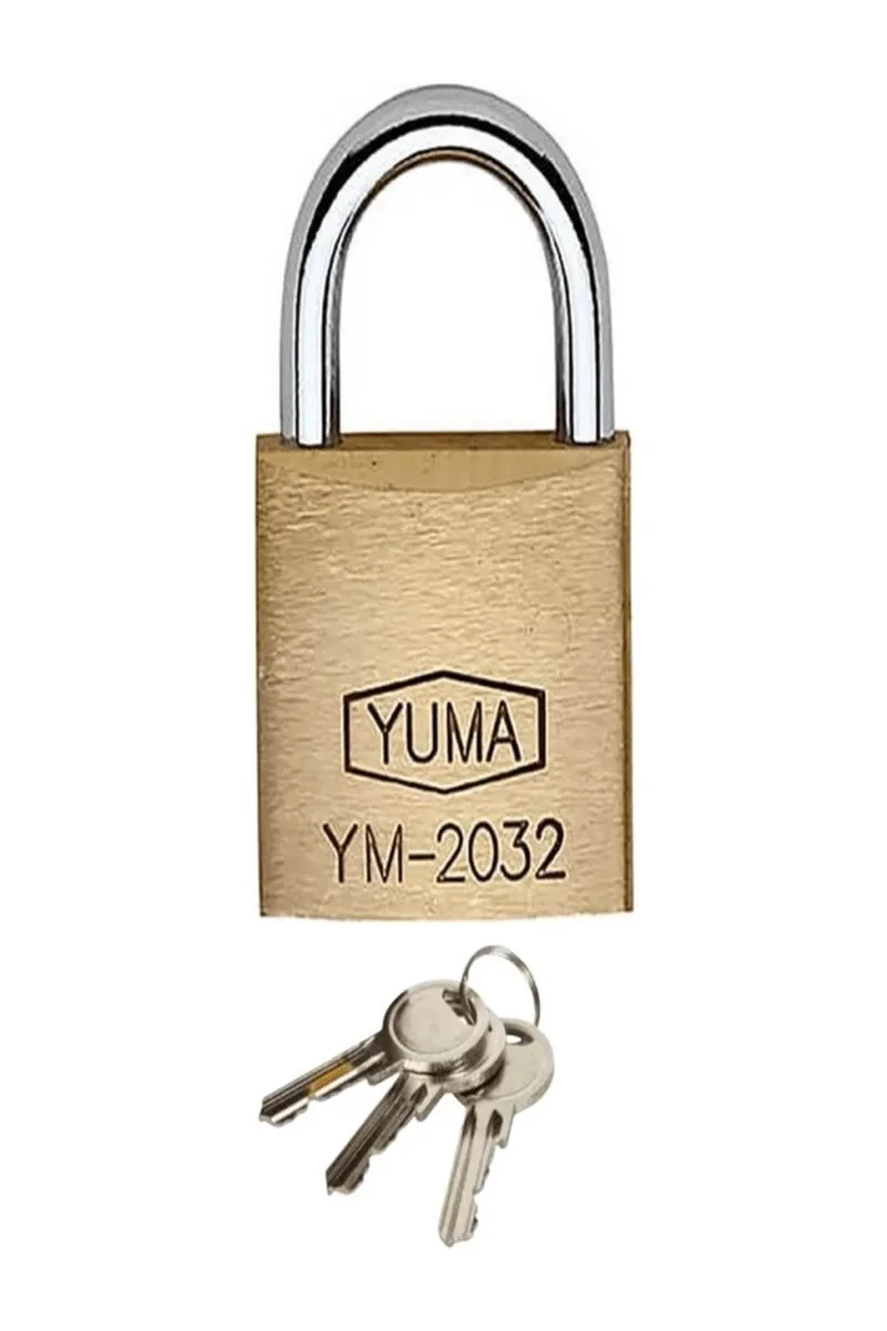 2032 Sarı Asma Kilit 30mm 2 Adet