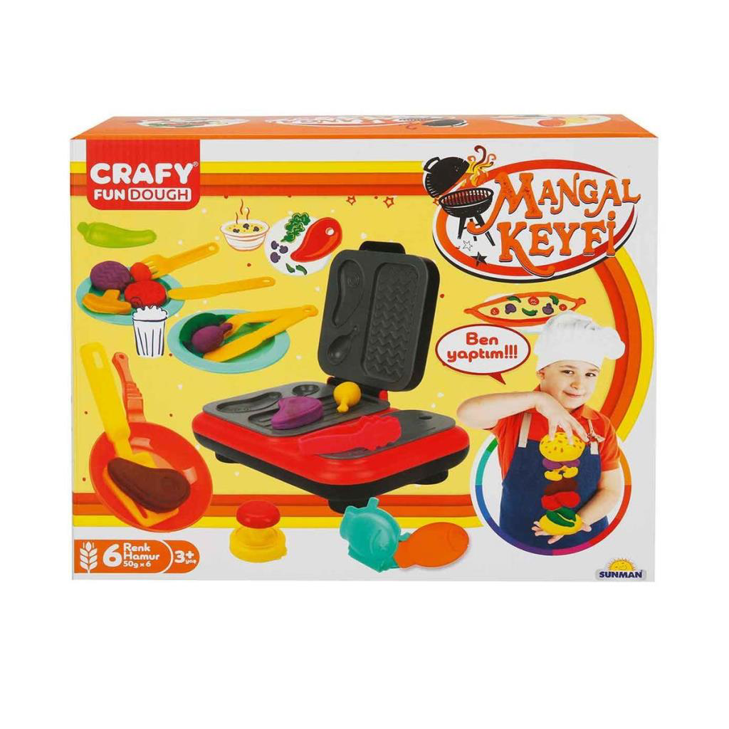 2052 Crafy Mangal Keyfi Oyun Hamuru Seti 300 g 22 Parça 2052 Crafy Mangal Keyfi Oyun Hamuru Seti 300 g 22 Parça