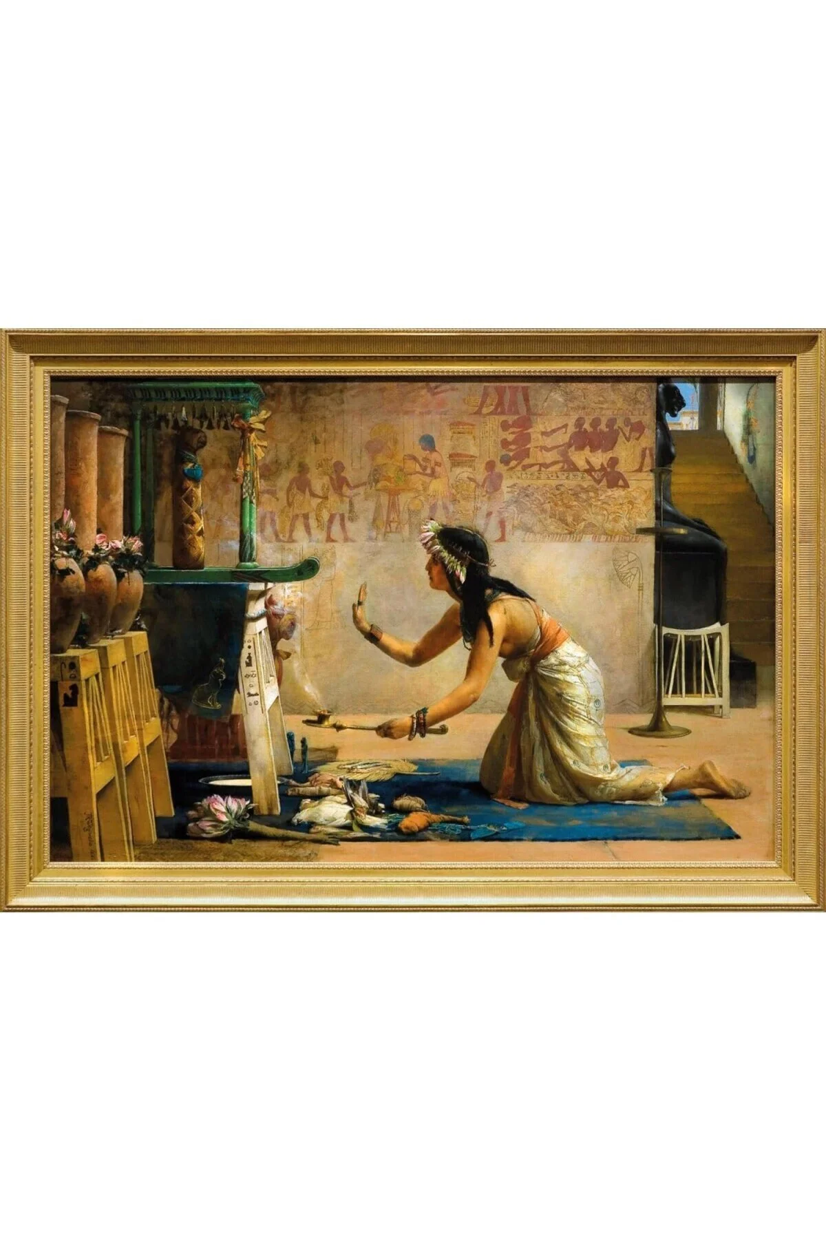 20668 The Obsequies Of An Egyptian Cat 1000 Parça Puzzle -Ks Puzzle