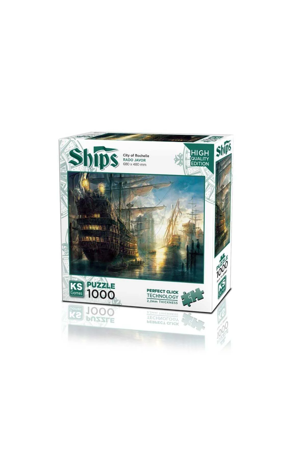 20681 Rochelle Şehri 1000 Parça Puzzle-Kspuzzle