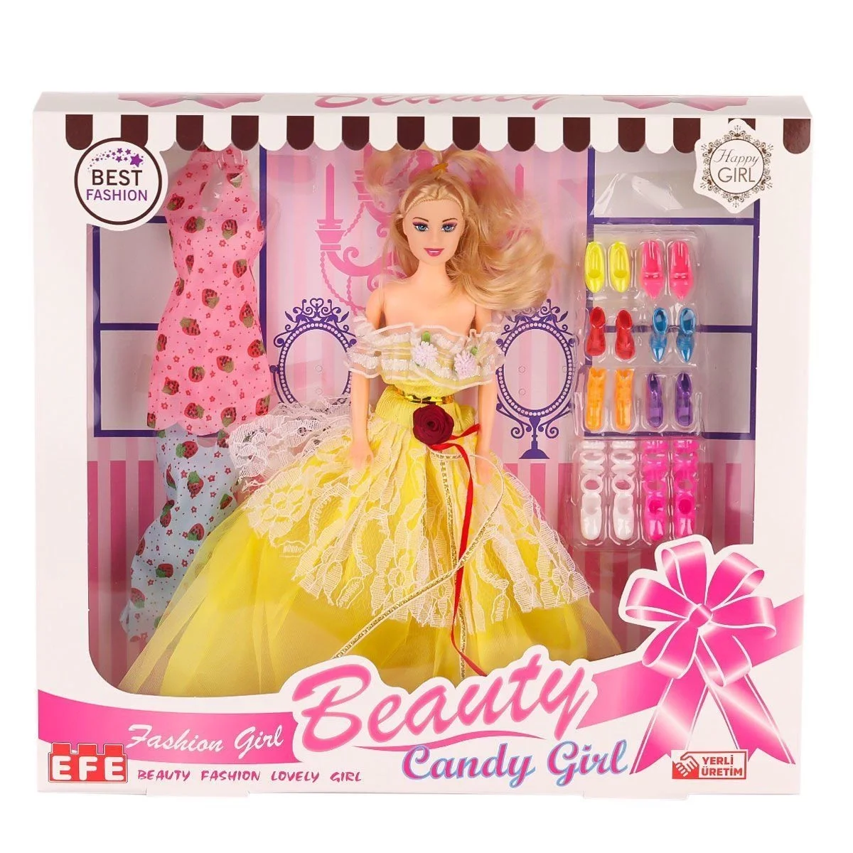 207 Ayakkabı Setli Candy Girl Bebek - Stokta Olan Model Gönderilir