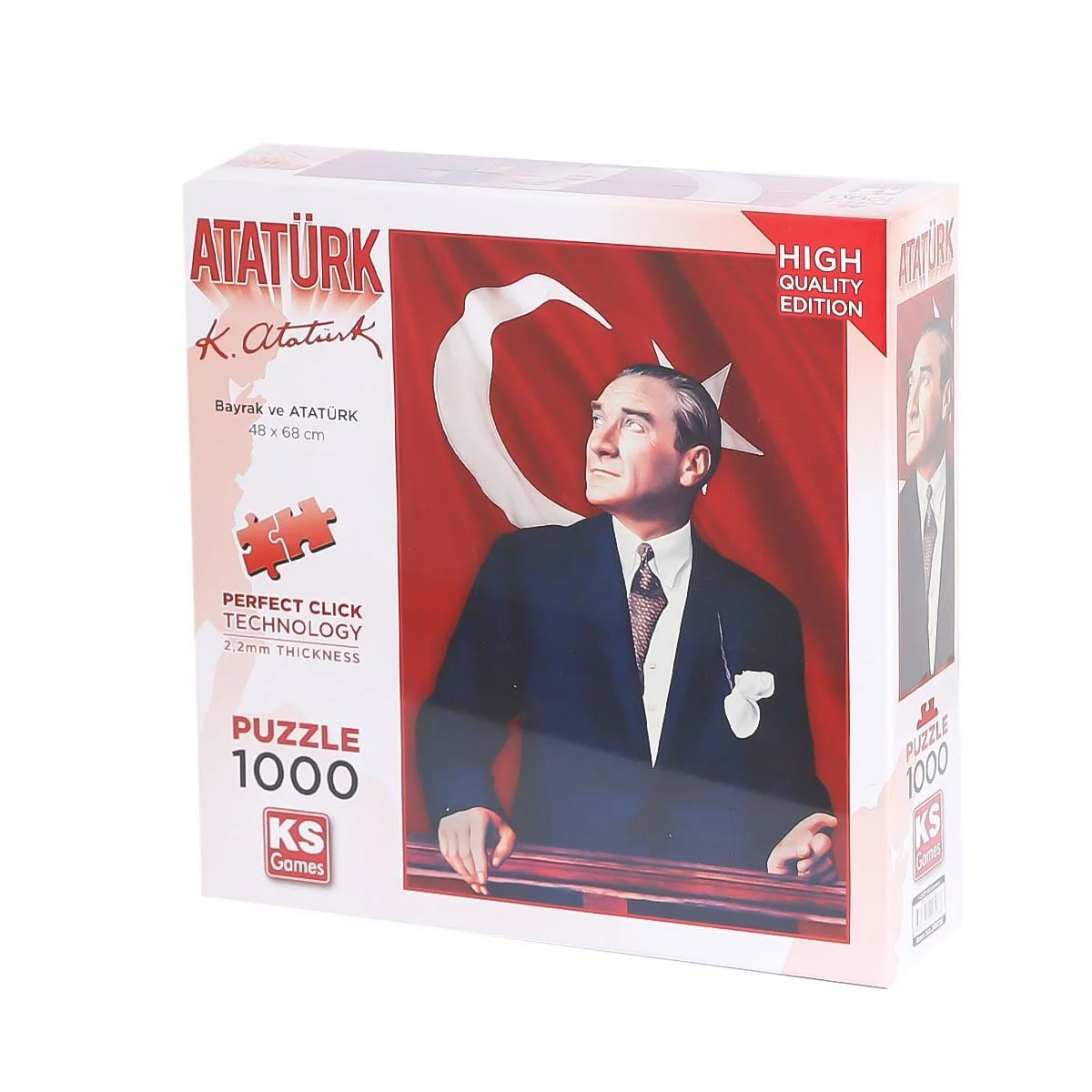 20728 Atatürk ve Türk Bayrağı 1000 Parça Puzzle -KS Puzzle Fiyatı, Yorumları ve Özellikleri