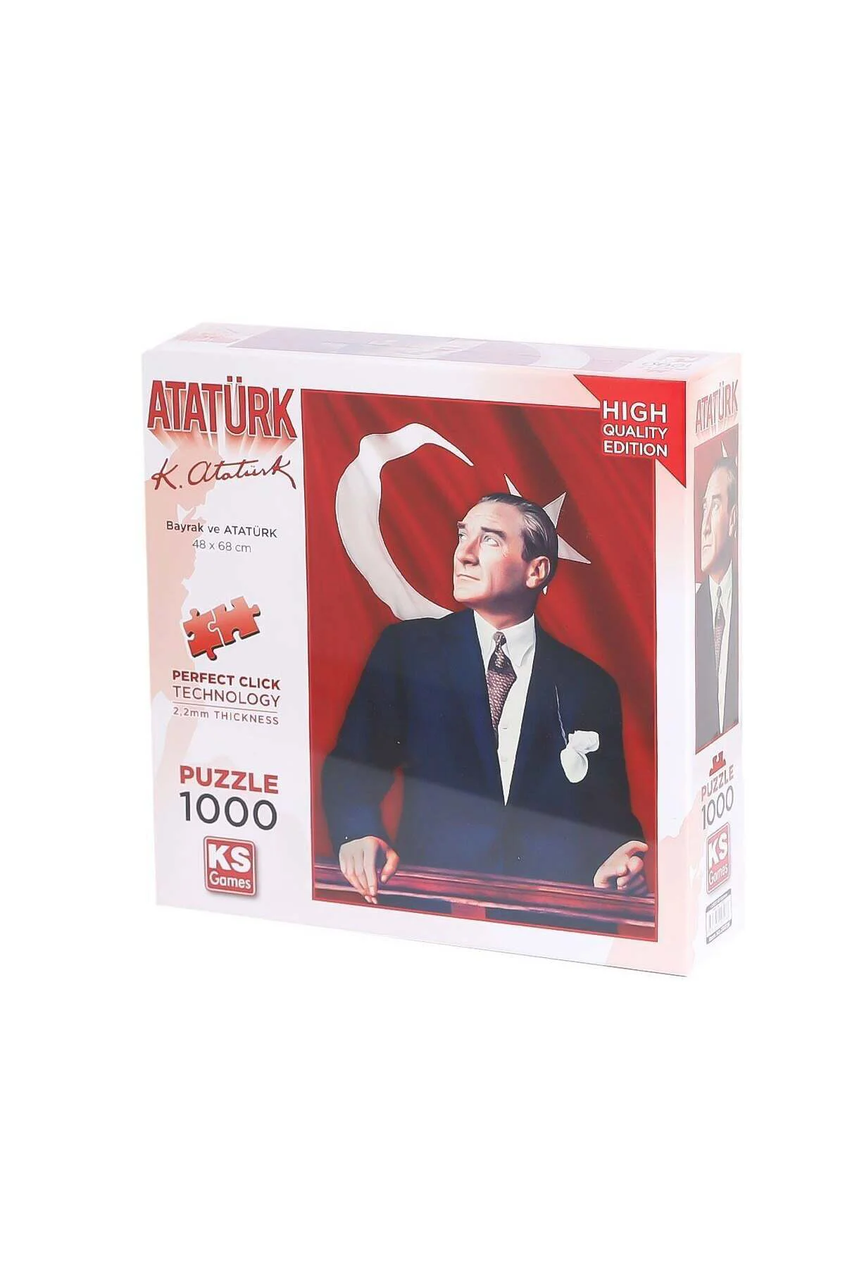 20728 Atatürk Ve Türk Bayrağı 1000 Parça Puzzle-Ks Puzzle