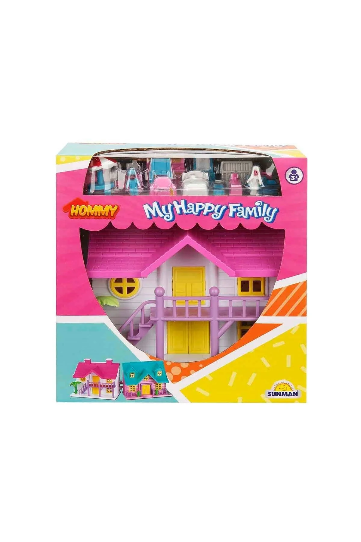 2080 Happy Family Villa Oyun Seti 18 Parça
